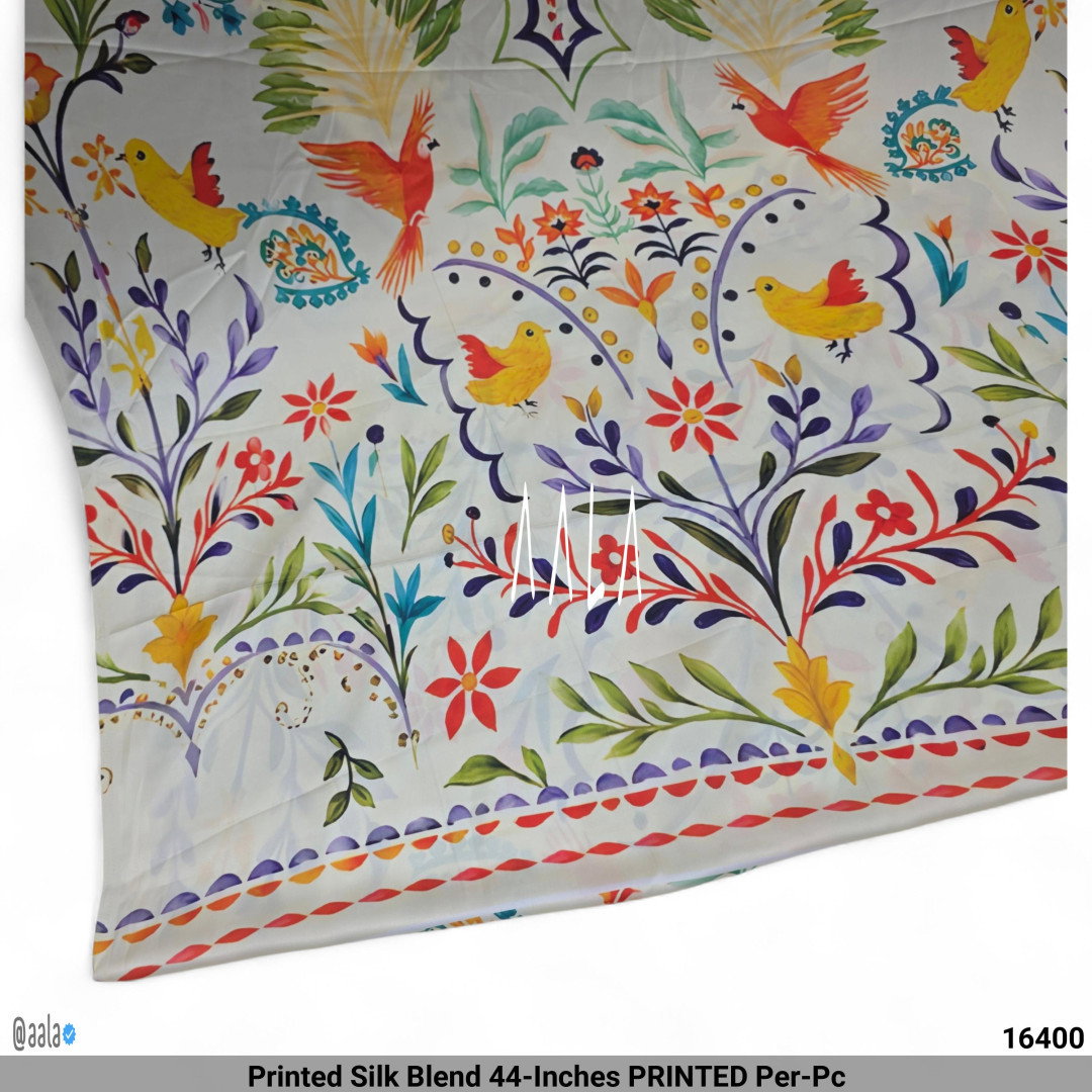 Printed Silk Blend 44-Inches PRINTED Per-Pc