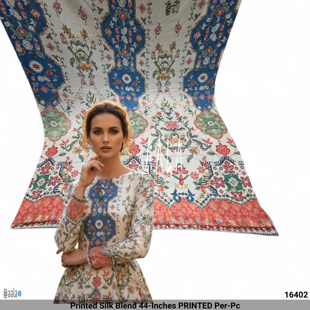 Printed Silk Blend 44-Inches PRINTED Per-Pc