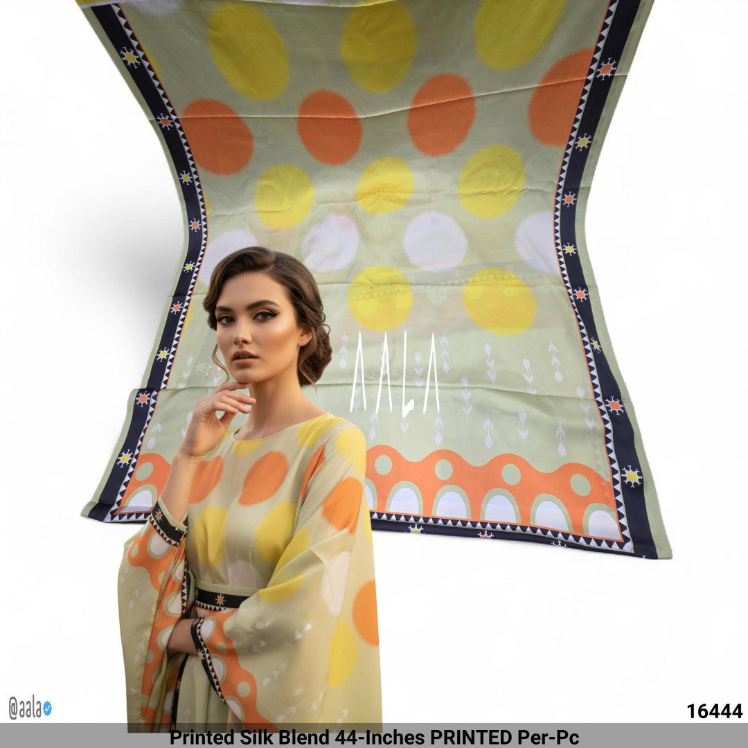 Printed Silk Blend 44-Inches PRINTED Per-Pc