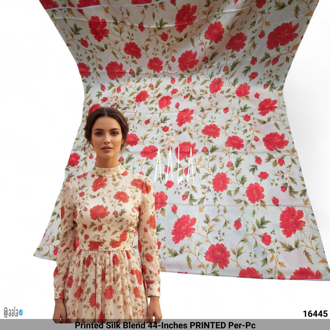 Printed Silk Blend 44-Inches PRINTED Per-Pc