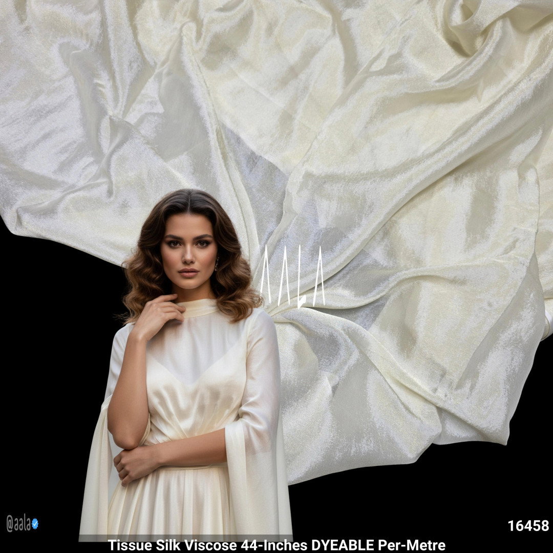 Tissue Silk Viscose 44-Inches DYEABLE Per-Metre