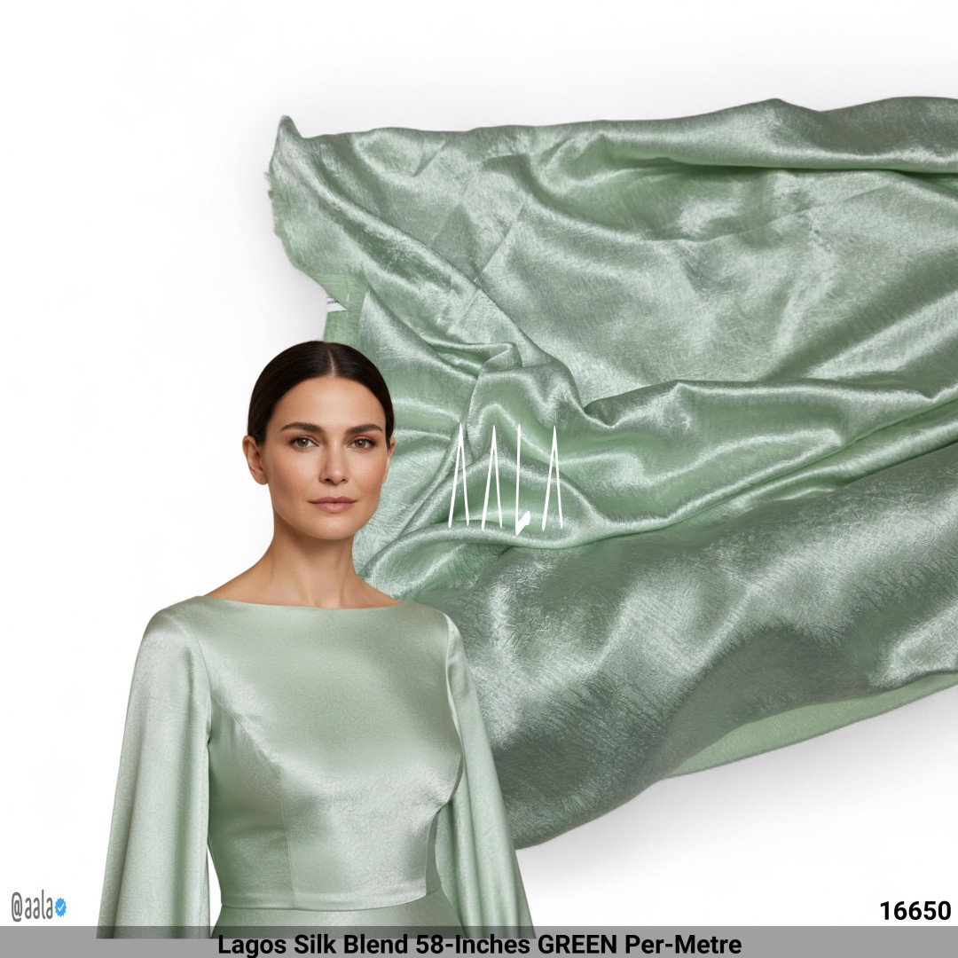 Lagos Silk Blend 58-Inches GREEN Per-Metre