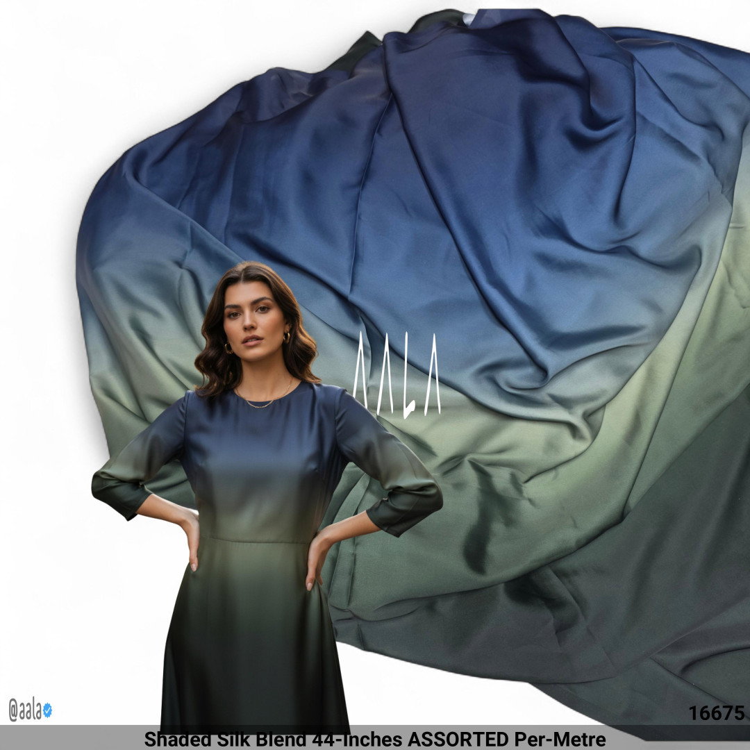 Shaded Silk Blend 44-Inches ASSORTED Per-Metre