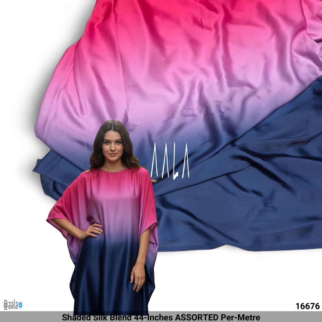Shaded Silk Blend 44-Inches ASSORTED Per-Metre