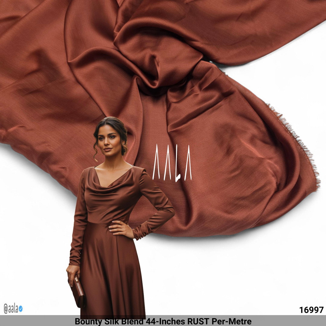 Bounty Silk Blend 44-Inches RUST Per-Metre