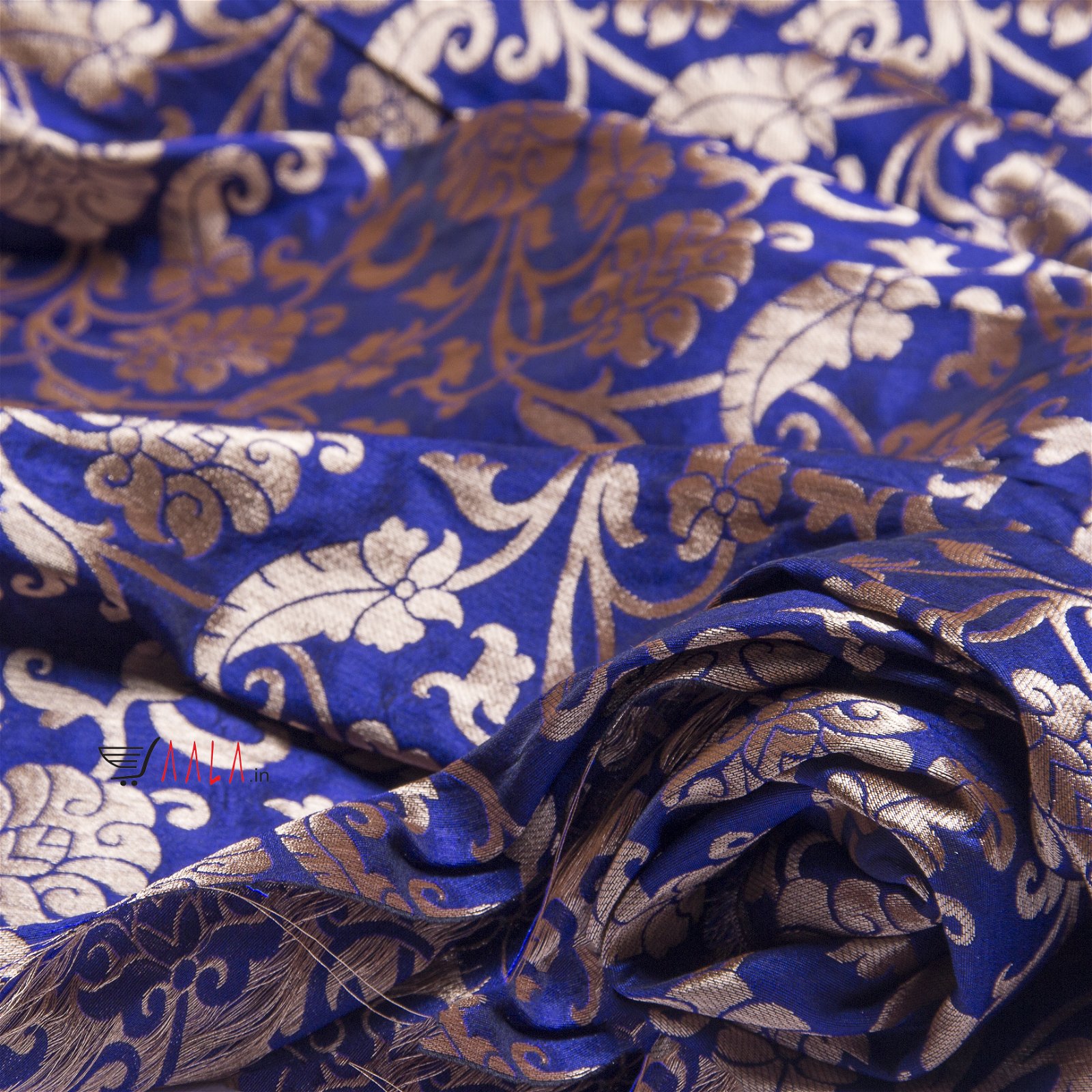 Brocade Silk Poly-ester 44 Inches Dyed Per Metre #1808