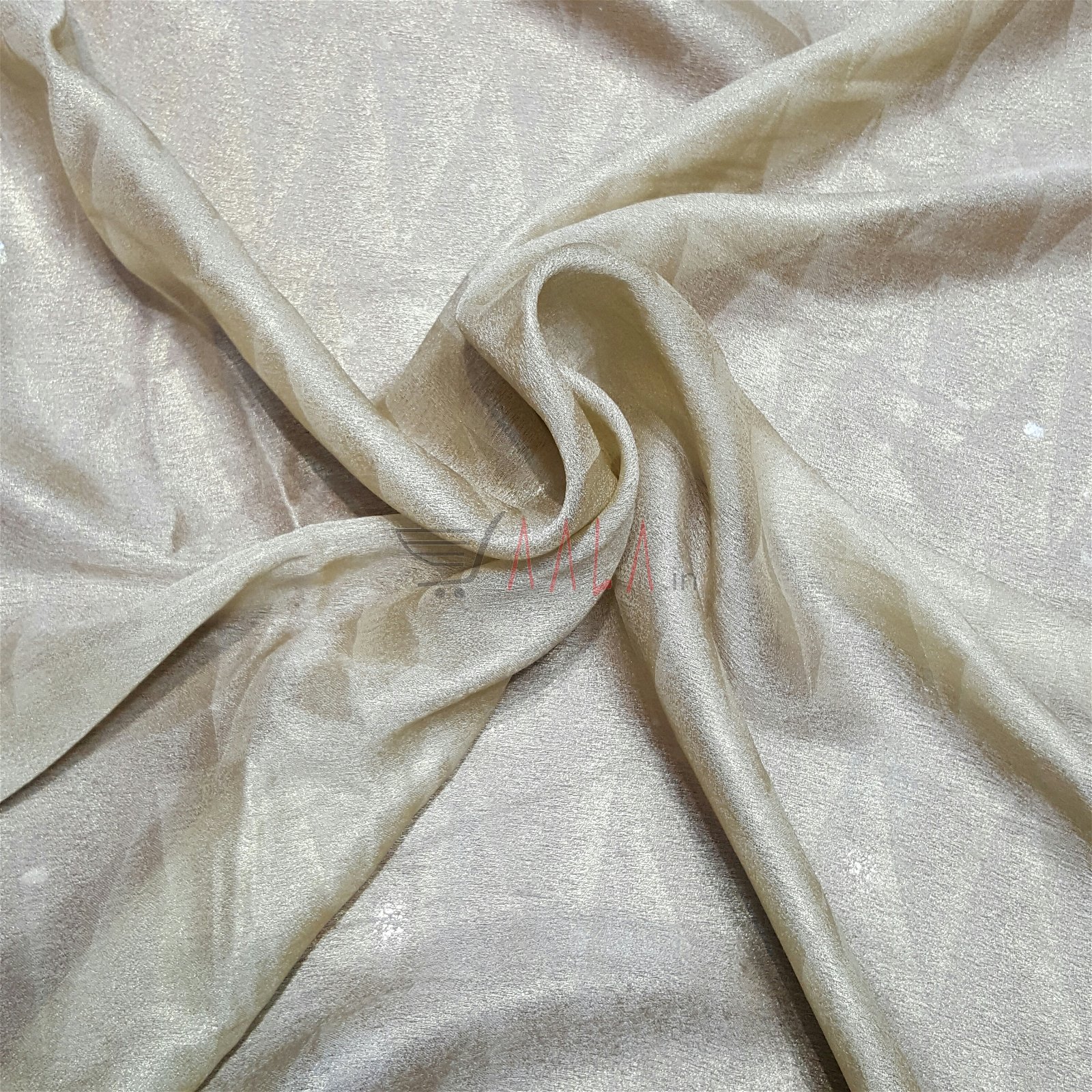 Foil Satin Georgette Poly-ester 44 Inches Dyed Per Metre #2033
