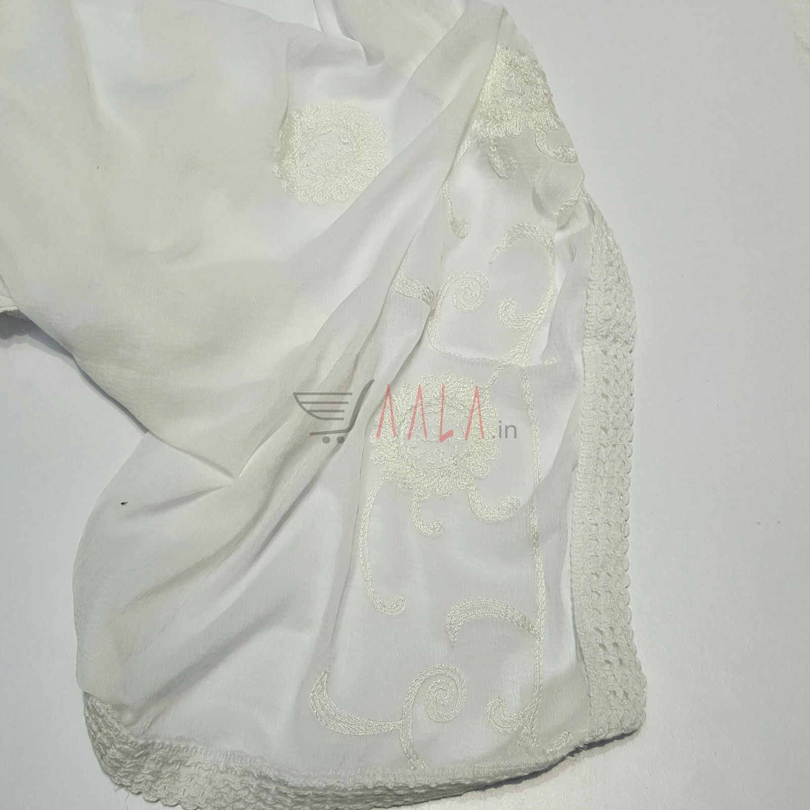 Karachi Chiffon Dupatta 44 Inches Dyeable 2.50 Metres 