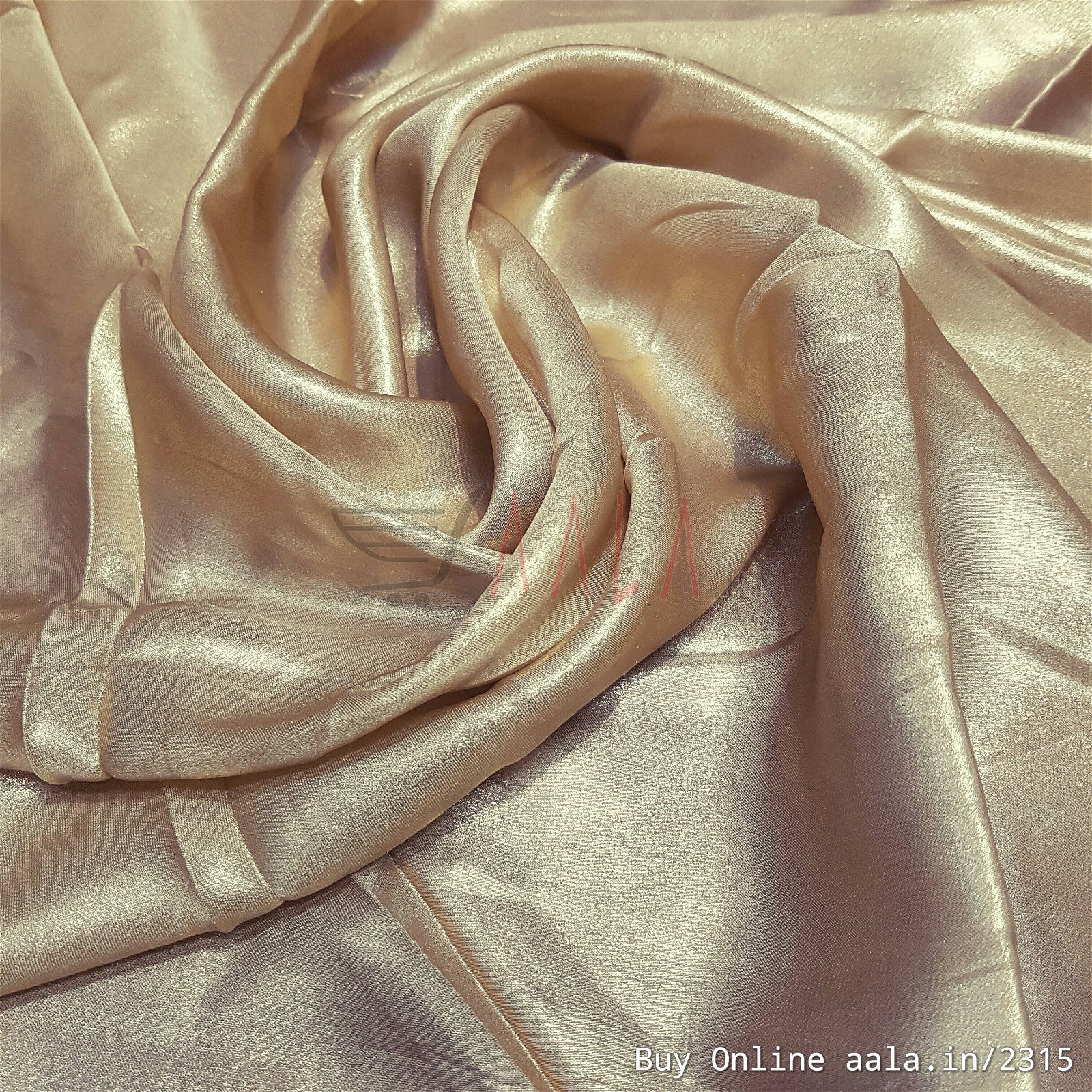 Foil Satin Georgette Poly-ester 44 Inches Dyed Per Metre #2315