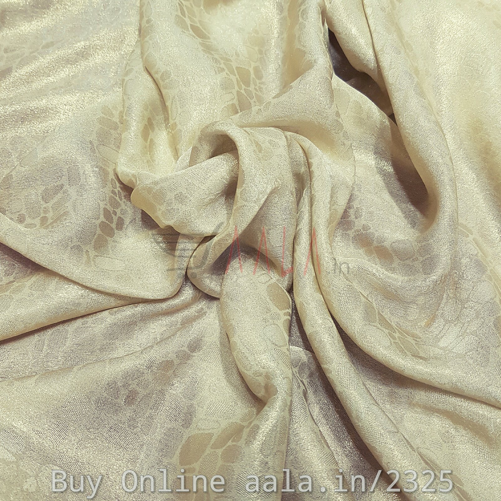 Foil Satin Georgette Poly-ester 44 Inches Dyed Per Metre #2325