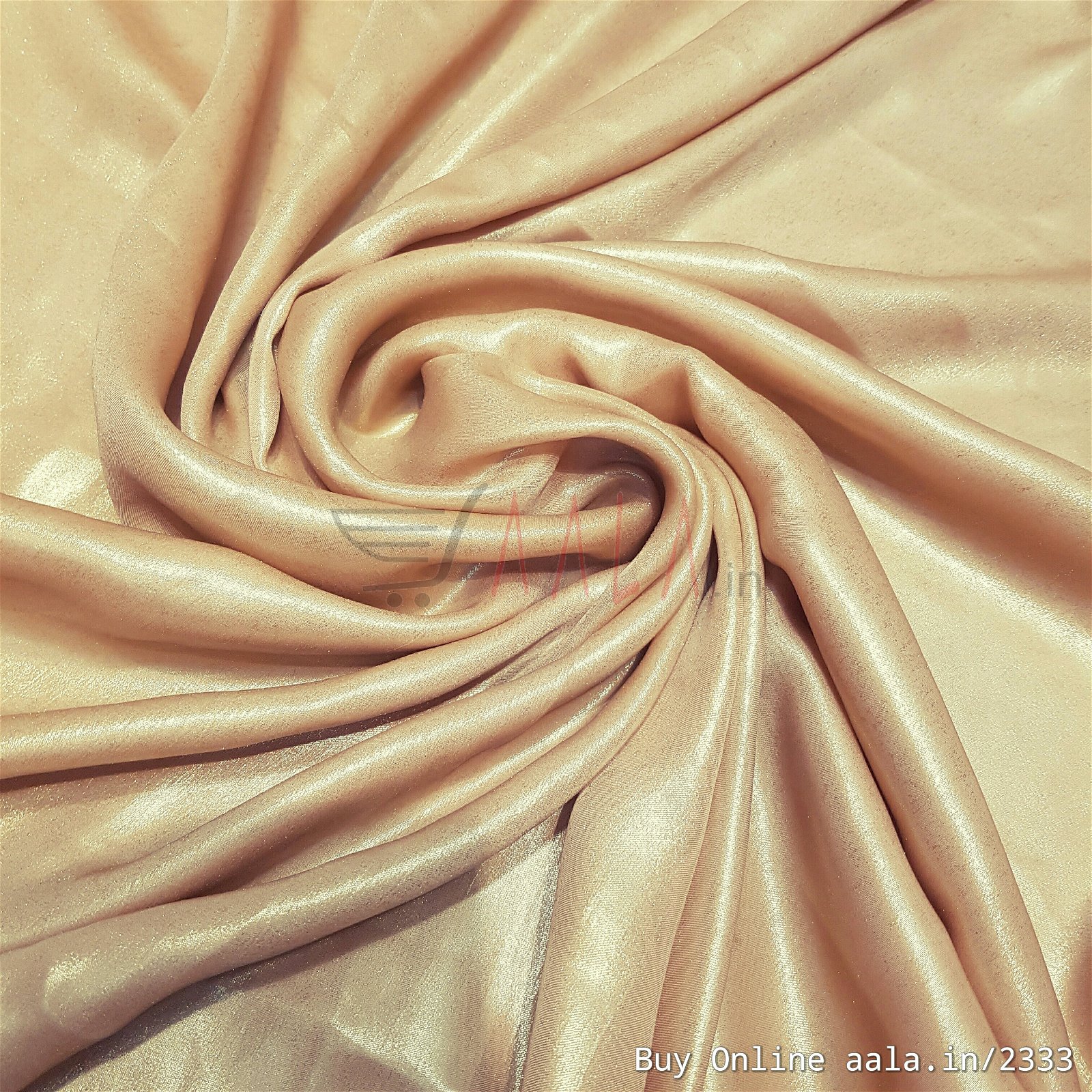 Half Coating Satin Georgette Poly-ester 44 Inches Dyed Per Metre #2333