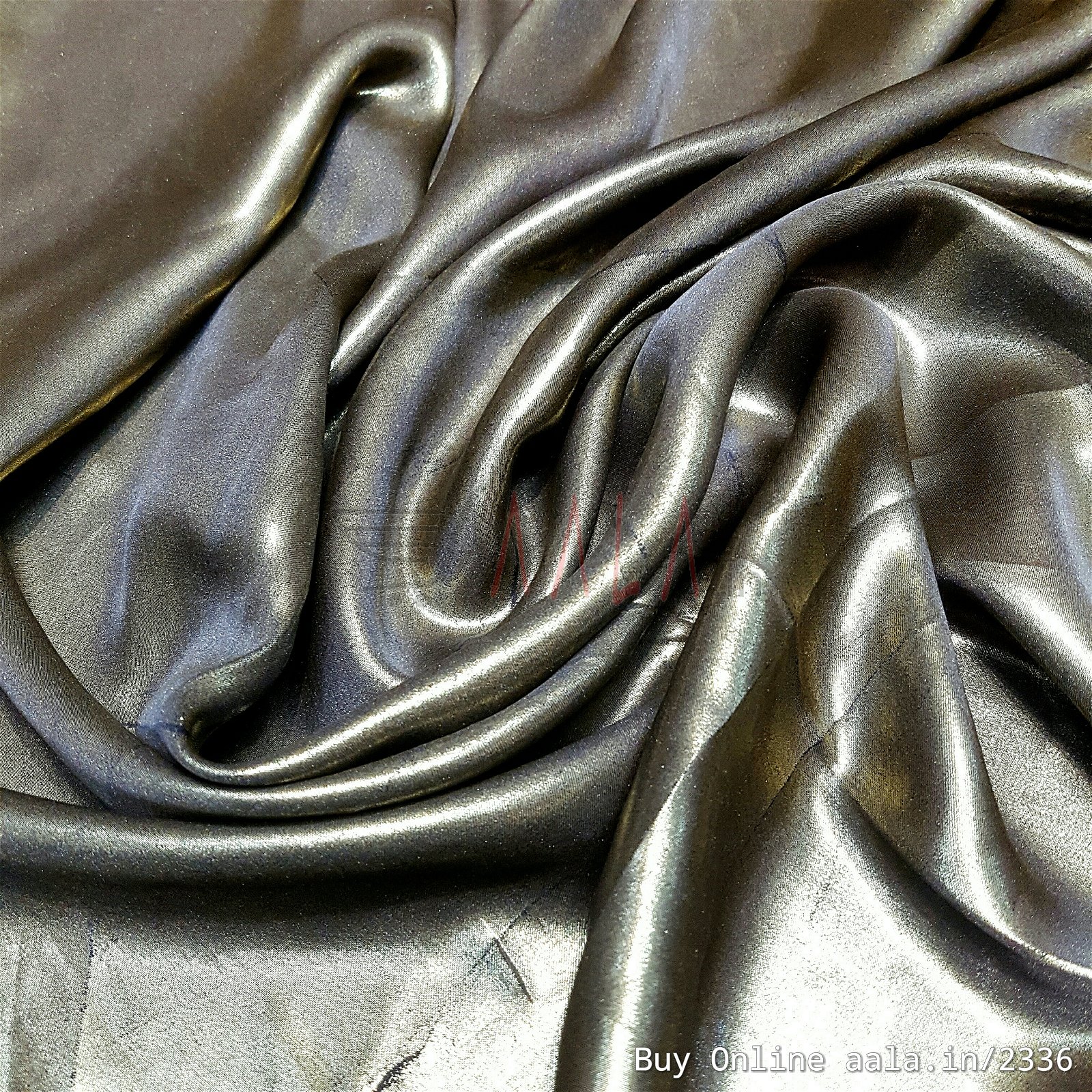 Half Coating Satin Georgette Poly-ester 44 Inches Dyed Per Metre #2336