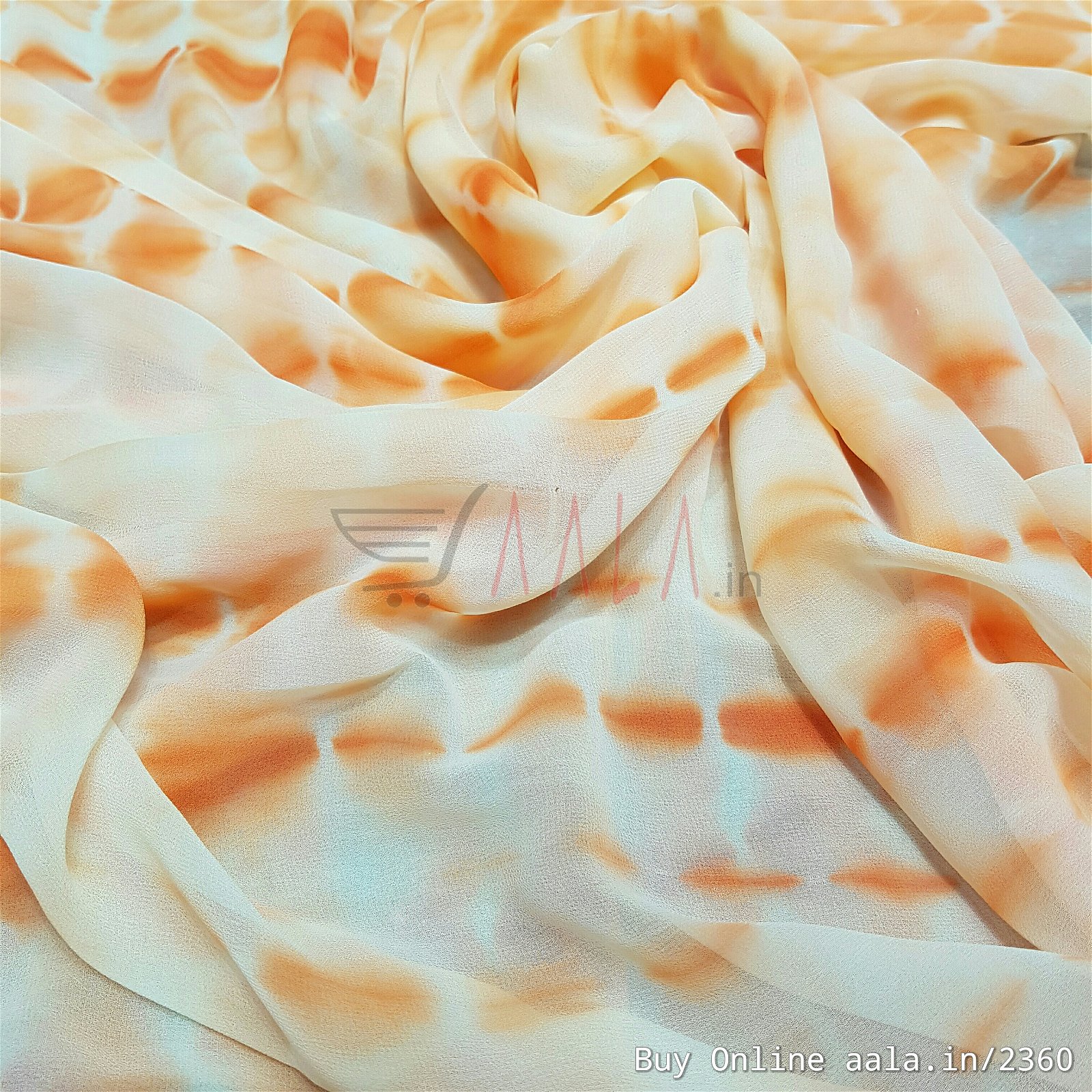 Shaded Georgette Poly-ester 44 Inches Dyed Per Metre #2360