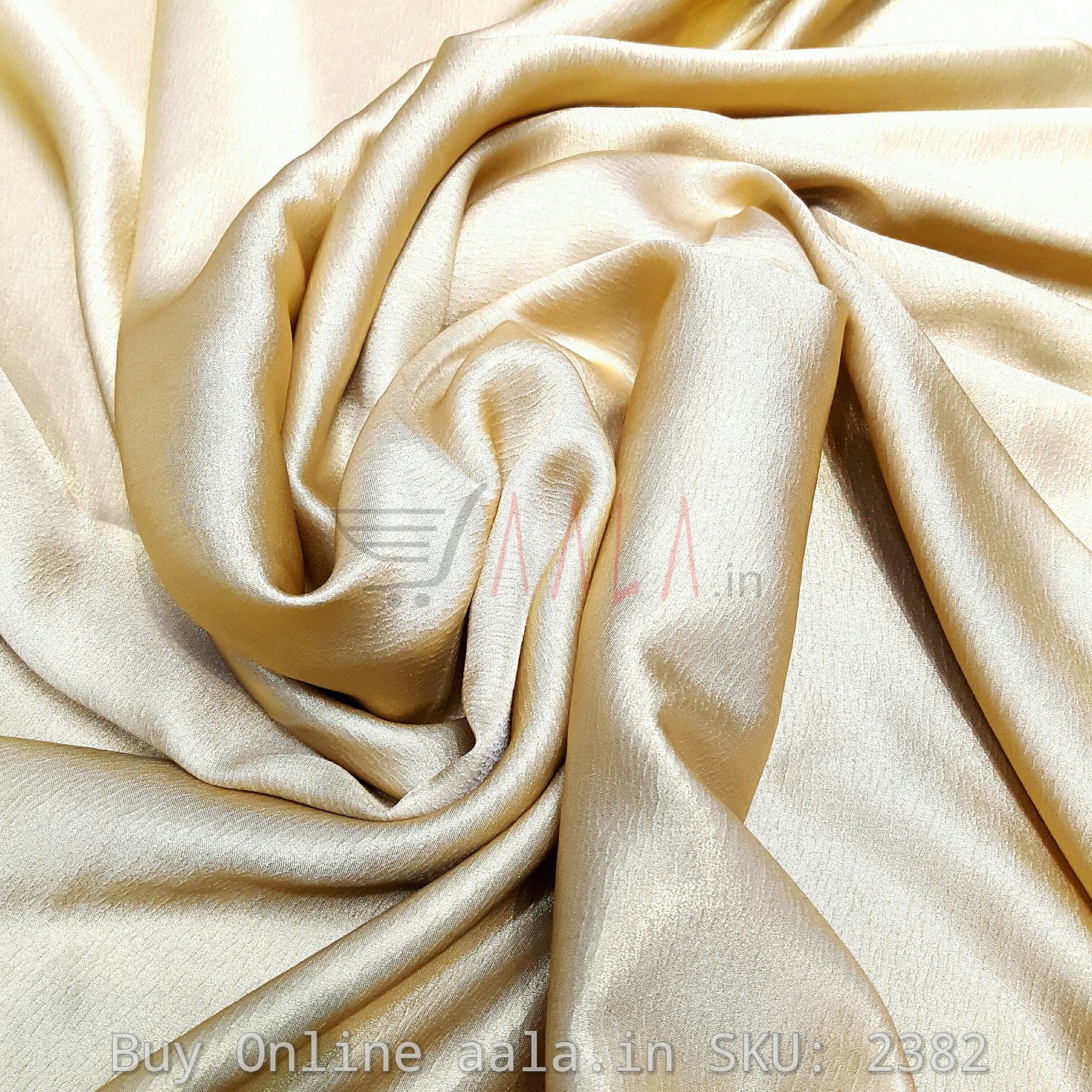 Foil Crush Satin Georgette Poly-ester 44 Inches Dyed Per Metre #2382