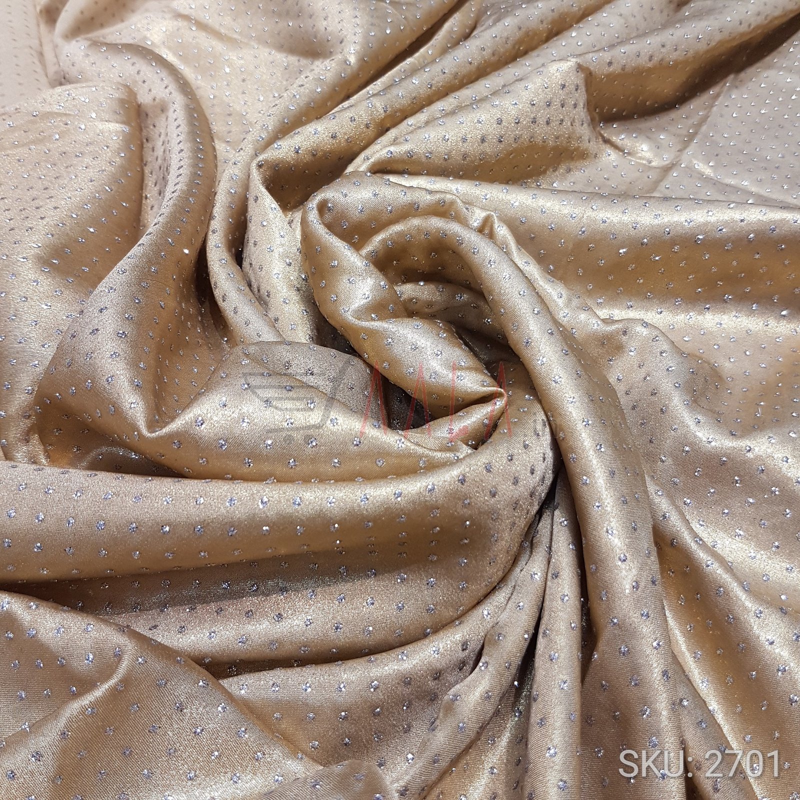 Dew Drop Satin Georgette Poly-ester 44 Inches Dyed Per Metre #2701