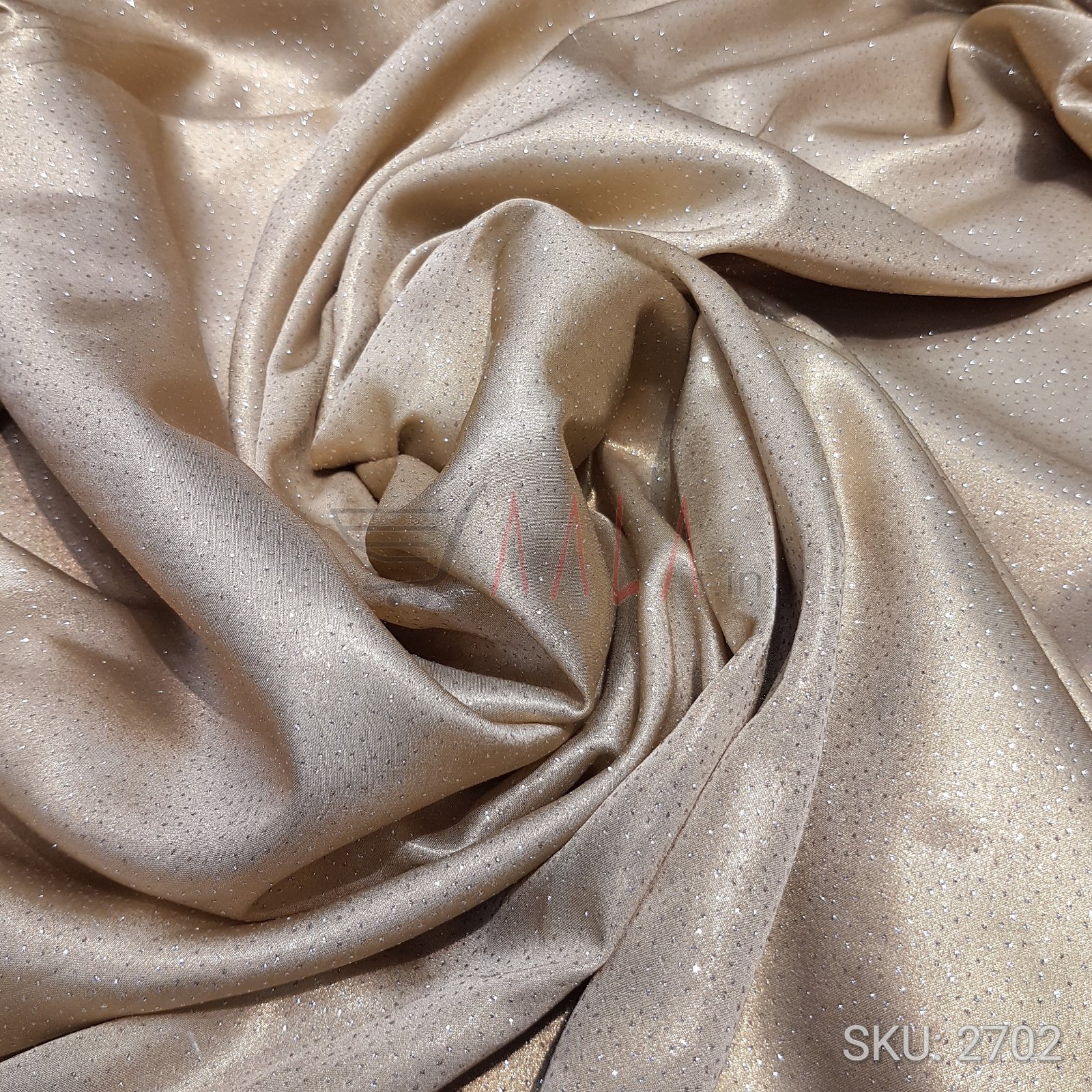 Dew Drop Satin Georgette Poly-ester 44 Inches Dyed Per Metre #2702