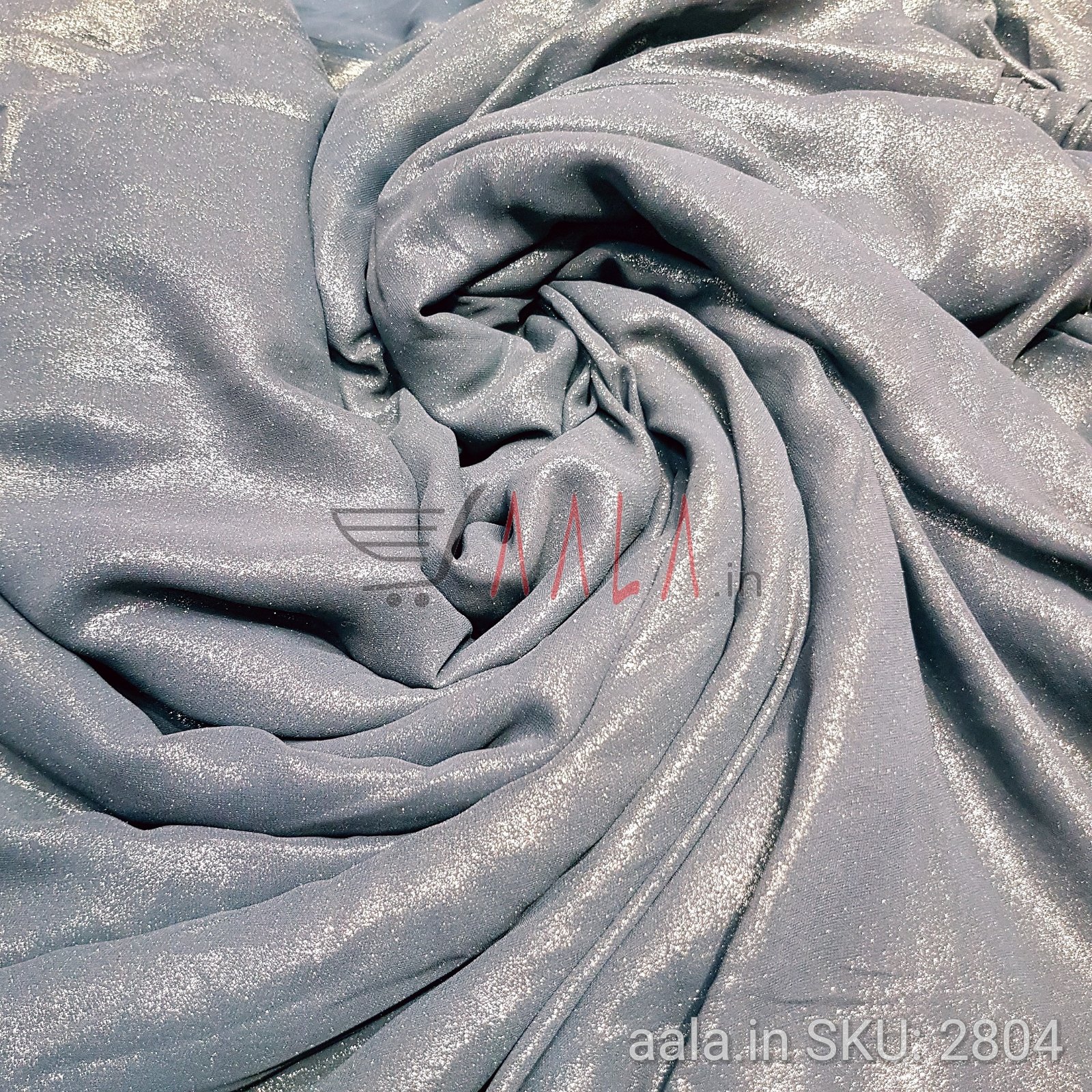 Foil Georgette Poly-ester 44 Inches Dyed Per Metre #2804