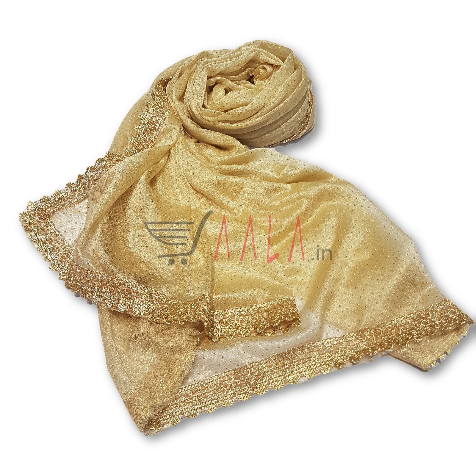 Dew Drop Dupatta 24 Inches Dyed 2.00 Metres #2846