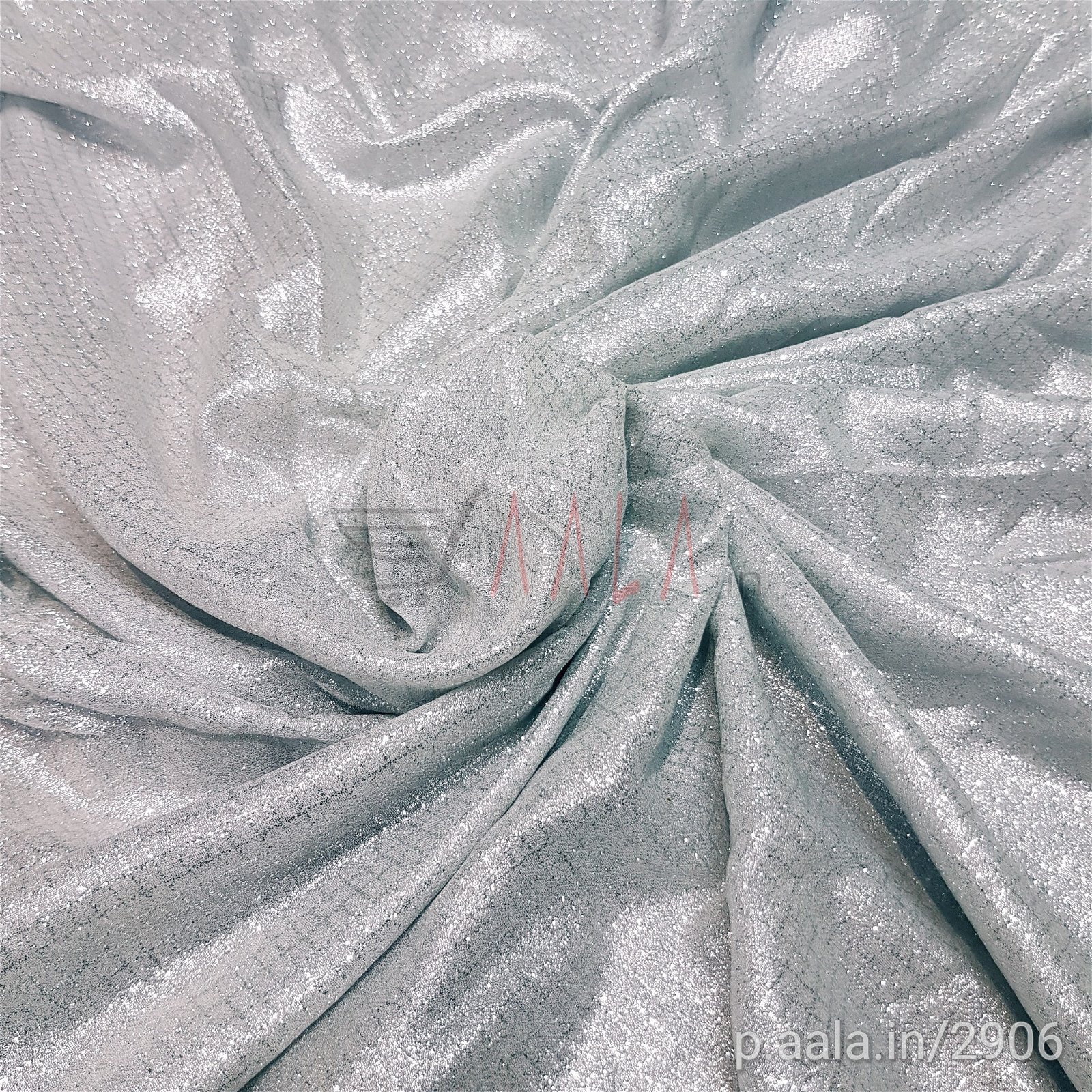 Sparkle Georgette Poly-ester 44 Inches Dyed Per Metre #2906