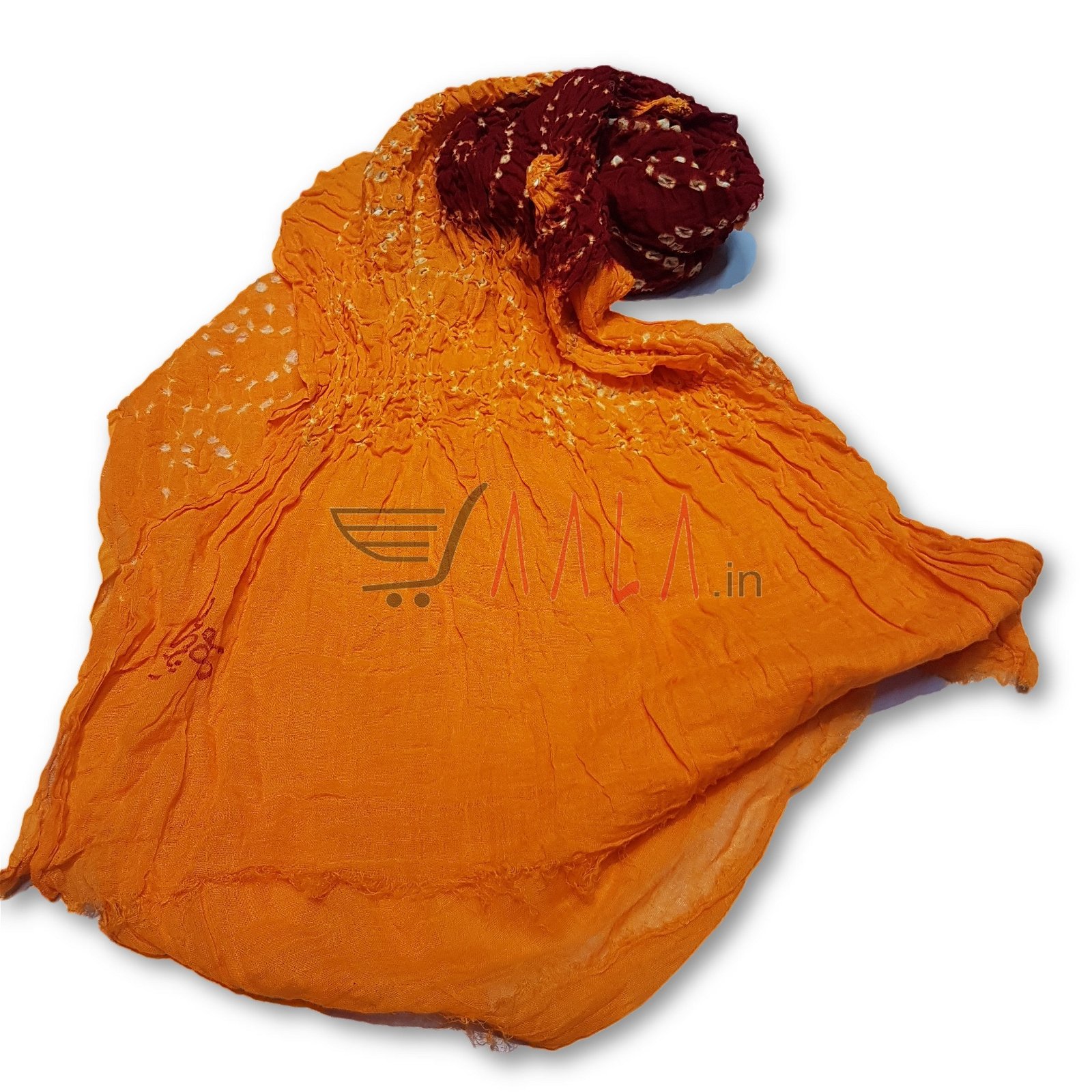 Bandhni Cotton Dupatta 32 Inches Dyed 2.25 Metres #2955