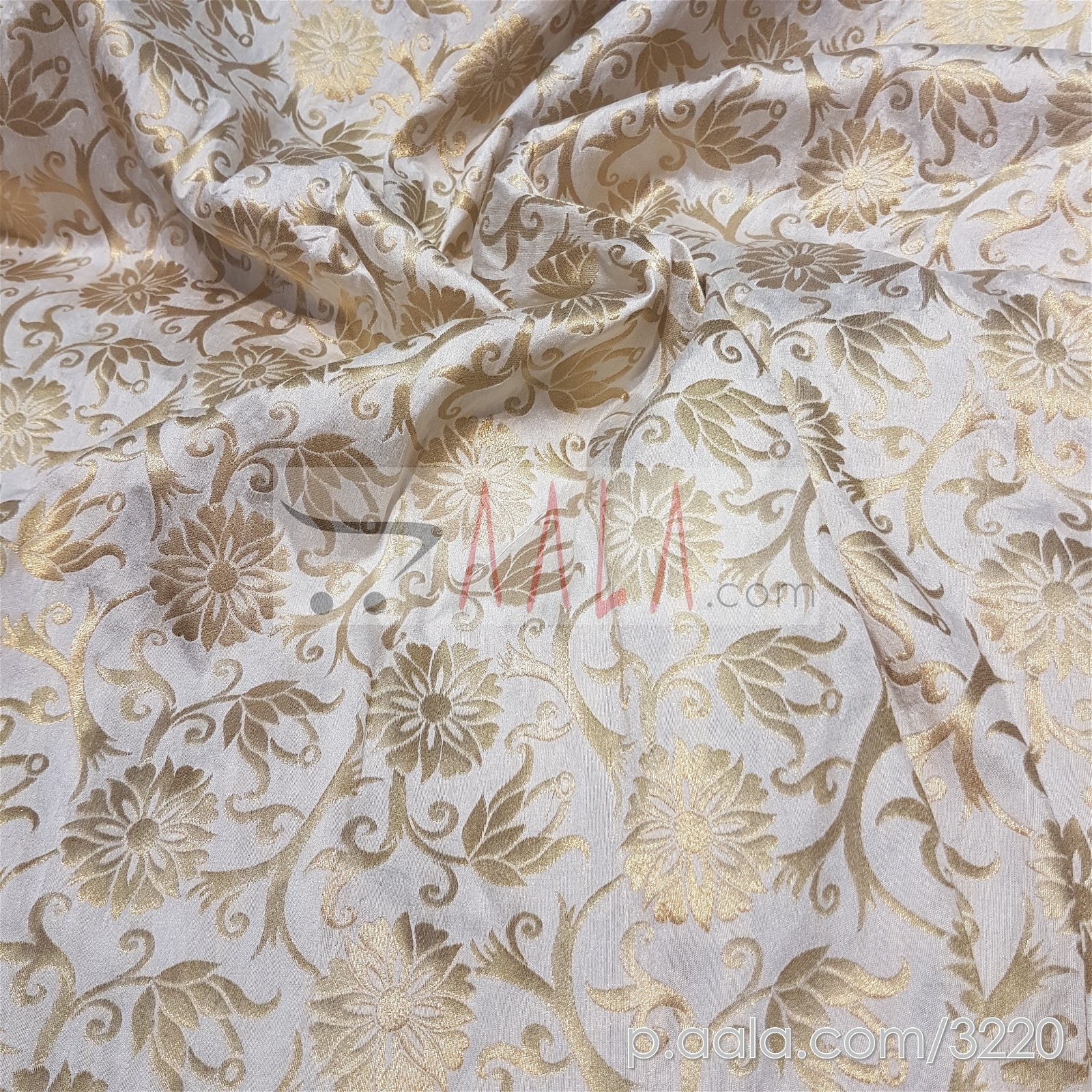 Brocade Silk Viscose 44 Inches Dyeable Per Metre #3220