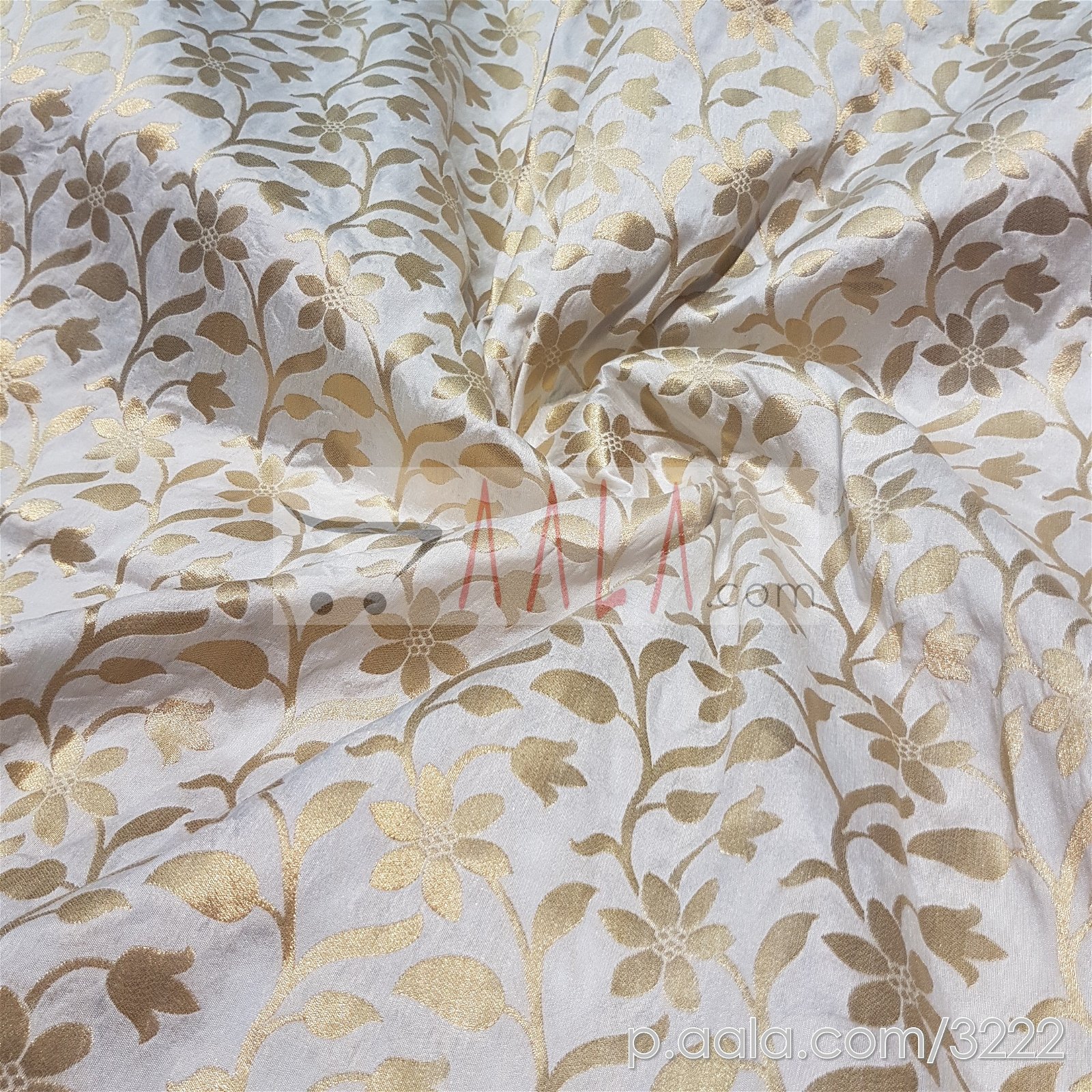 Brocade Silk Viscose 44 Inches Dyeable Per Metre #3222