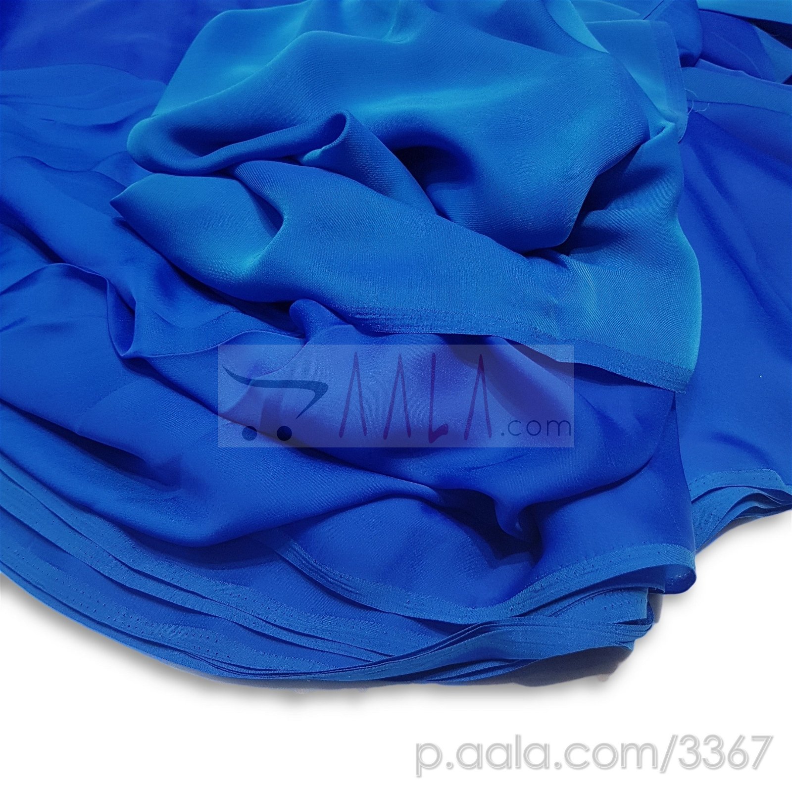 Metallic Satin Georgette Poly-ester 44 Inches Dyed Per Metre #3367
