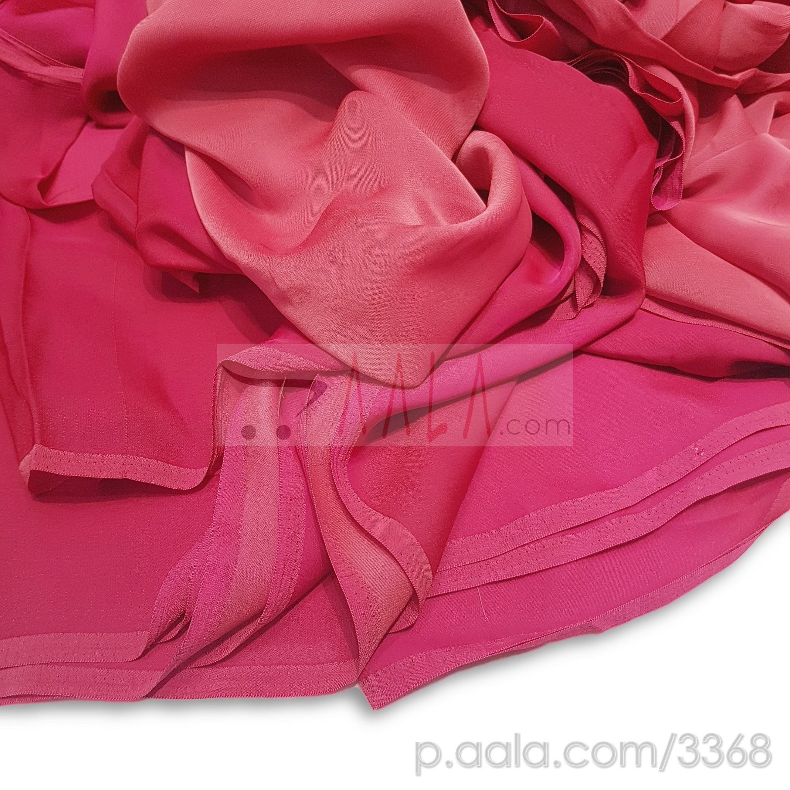 Metallic Satin Georgette Poly-ester 44 Inches Dyed Per Metre #3368