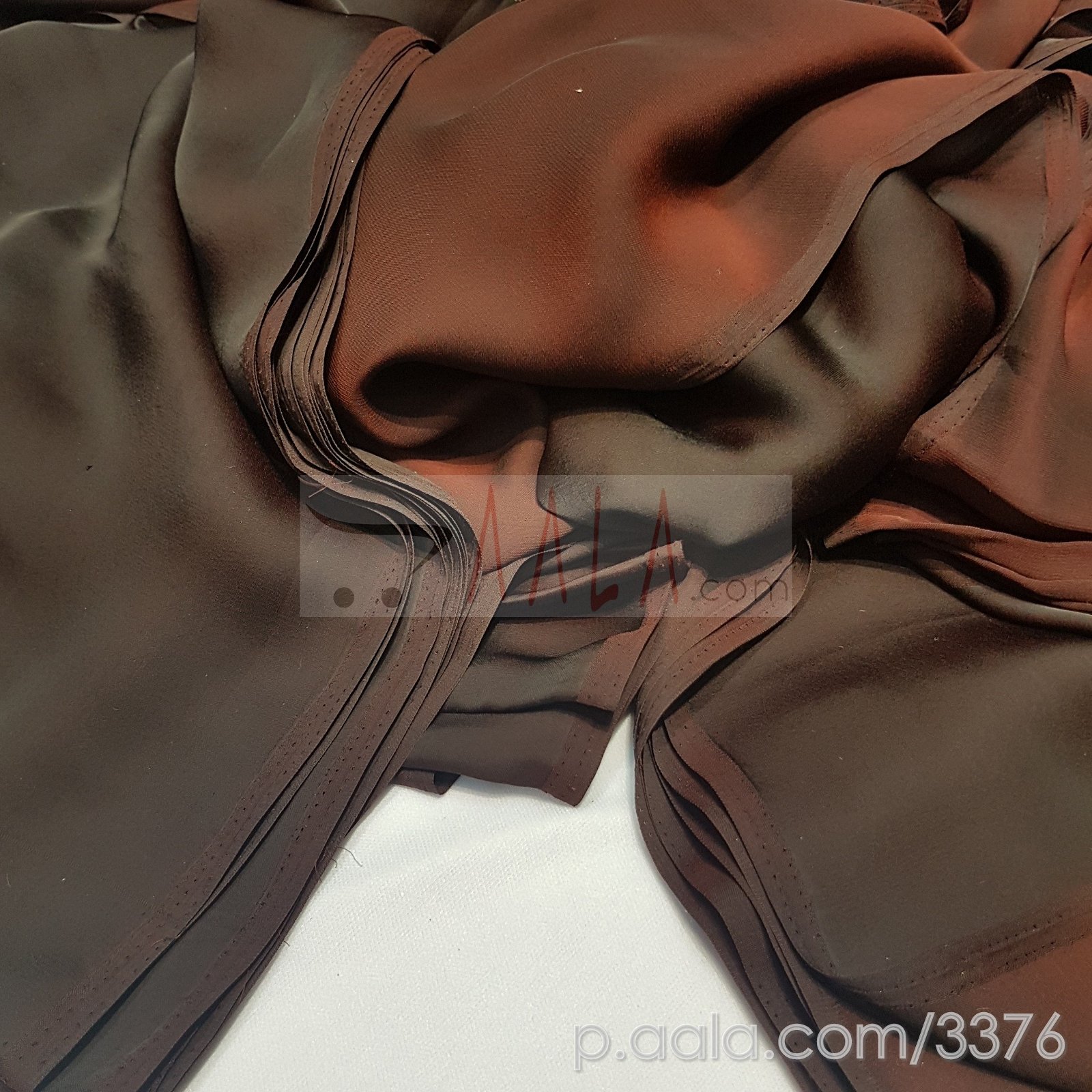 Metallic Satin Georgette Poly-ester 44 Inches Dyed Per Metre #3376