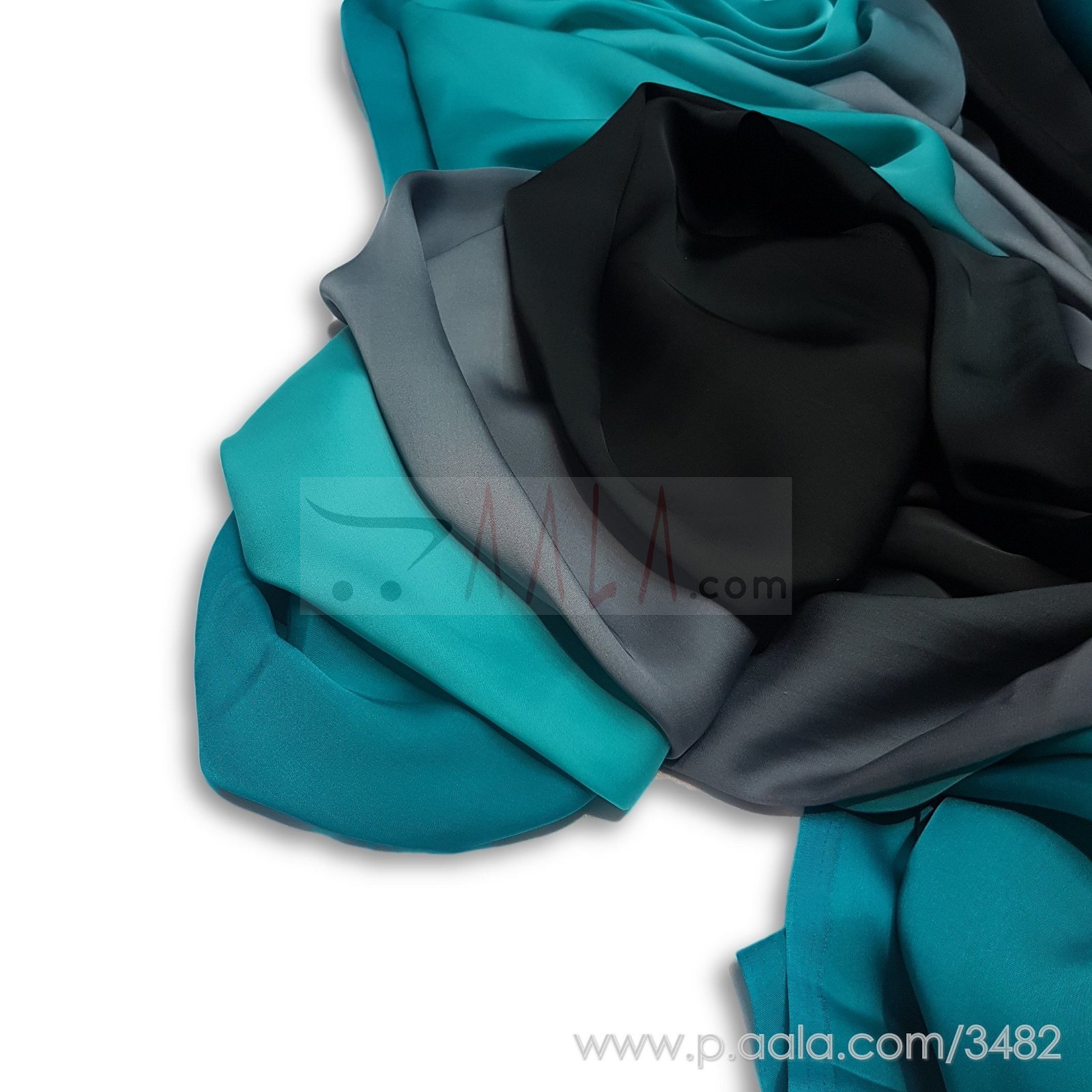 Shaded Satin Georgette Poly-ester 44 Inches Dyed Per Metre #3482