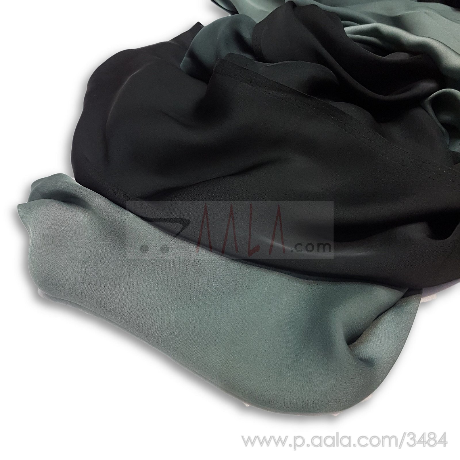 Shaded Satin Georgette Poly-ester 44 Inches Dyed Per Metre #3484