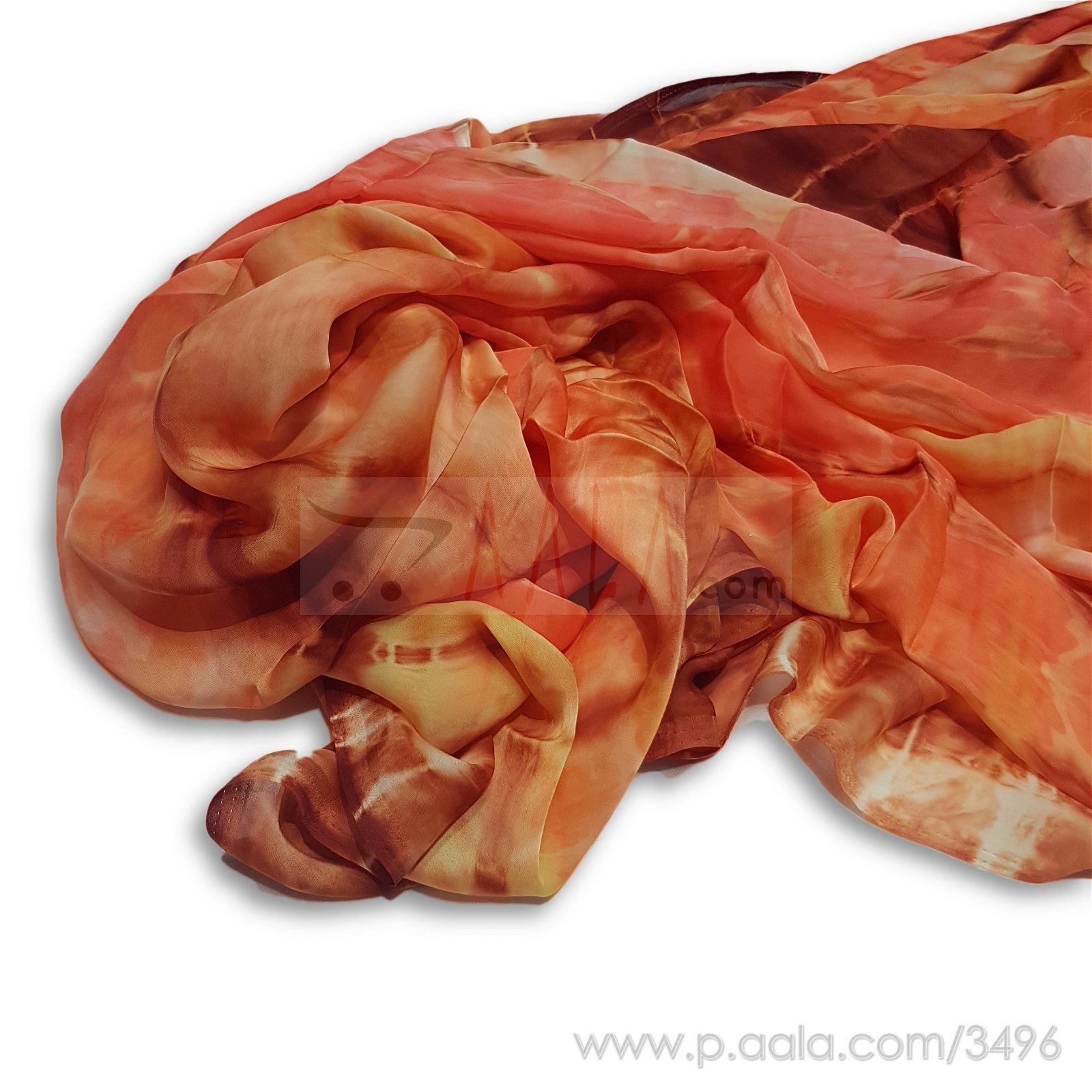 Siburi Satin Georgette Poly-ester 44 Inches Dyed Per Metre #3496