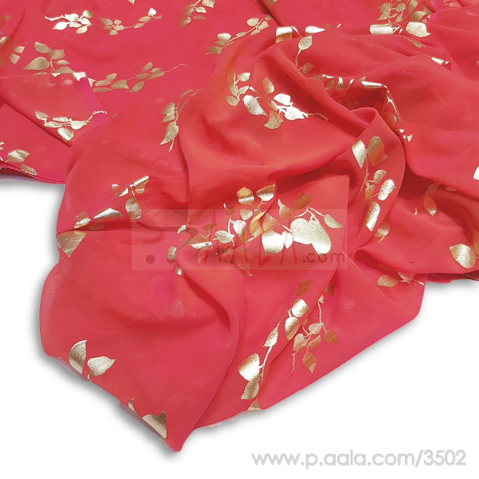 Foil Two Tone Georgette Poly-ester 44 Inches Dyed Per Metre #3502