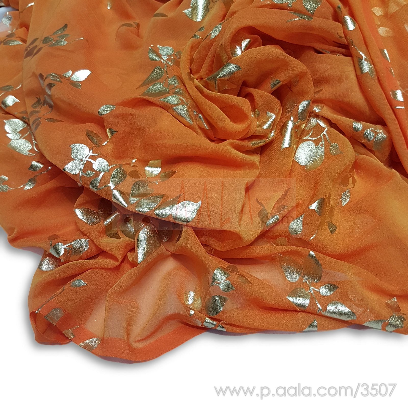 Foil Two Tone Georgette Poly-ester 44 Inches Dyed Per Metre #3507