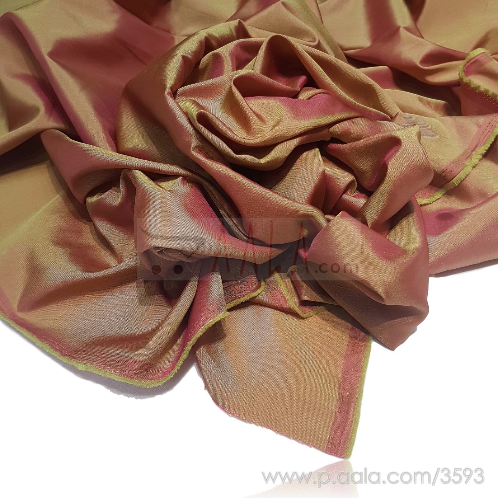 Two Tone Tafetta Silk Poly-ester 44 Inches Dyed Per Metre #3593