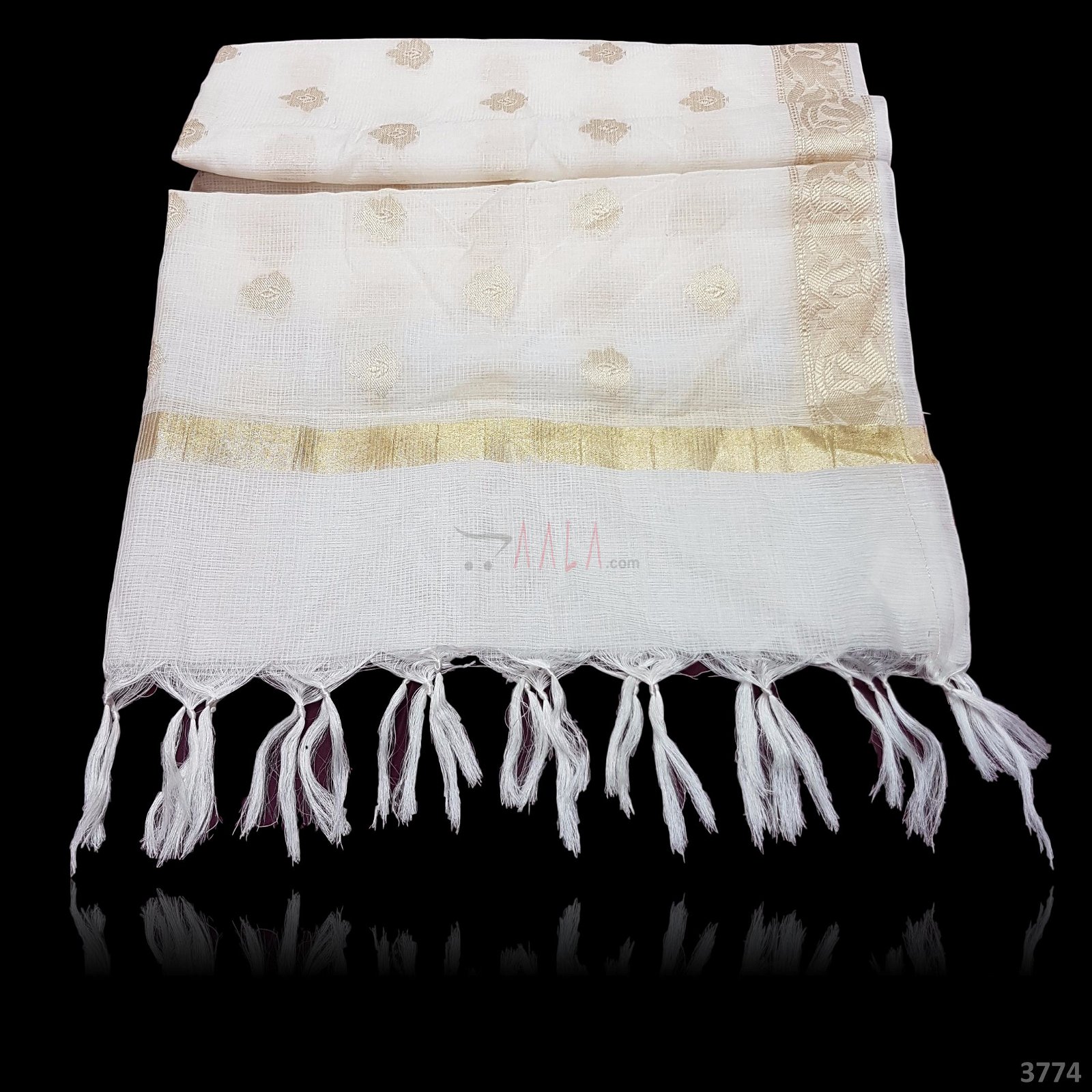 Banarsi Tissue Dupatta 44 Inches Dyeable 2.25 Metres #3774