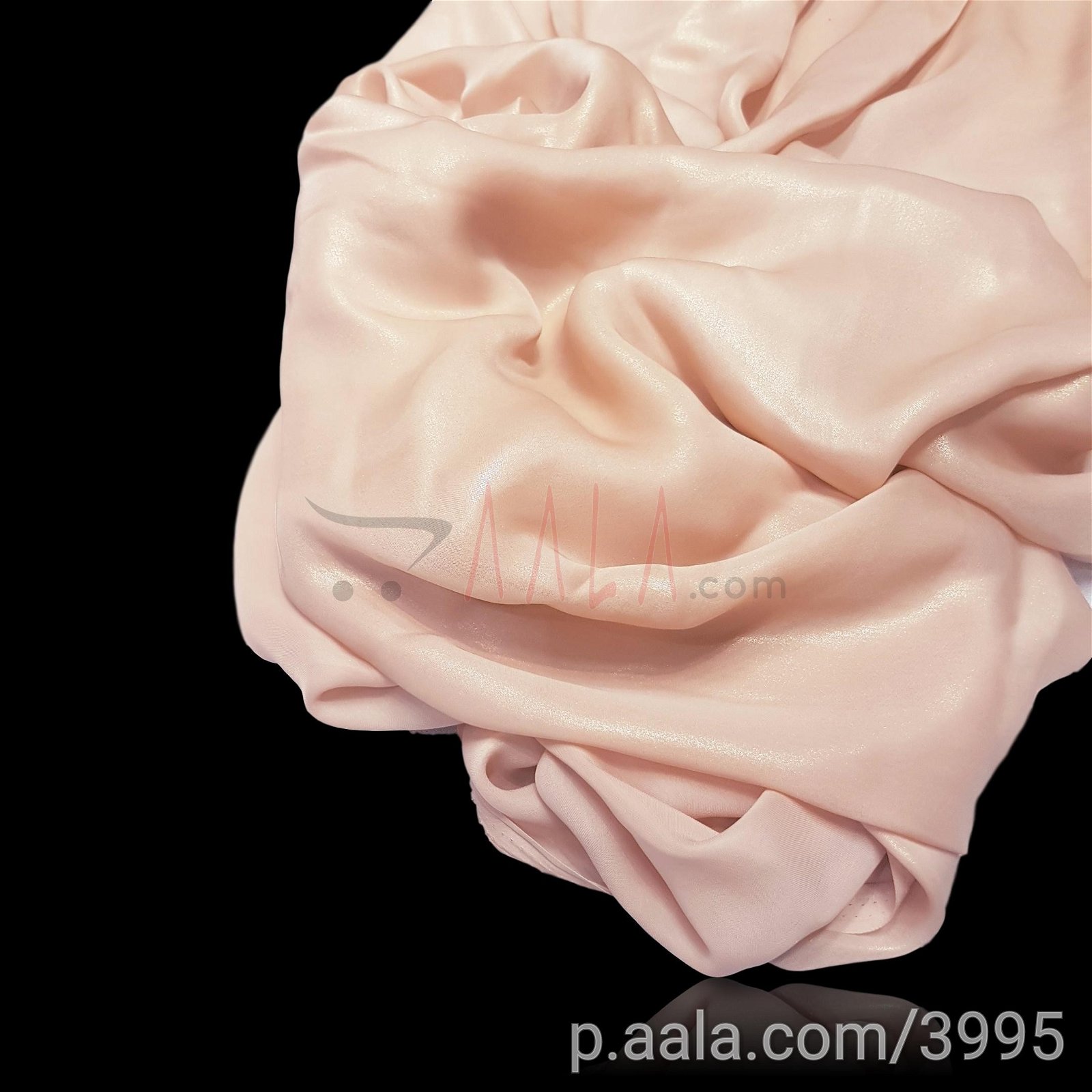 Half Coating Satin Georgette Poly-ester 44 Inches Dyed Per Metre #3995