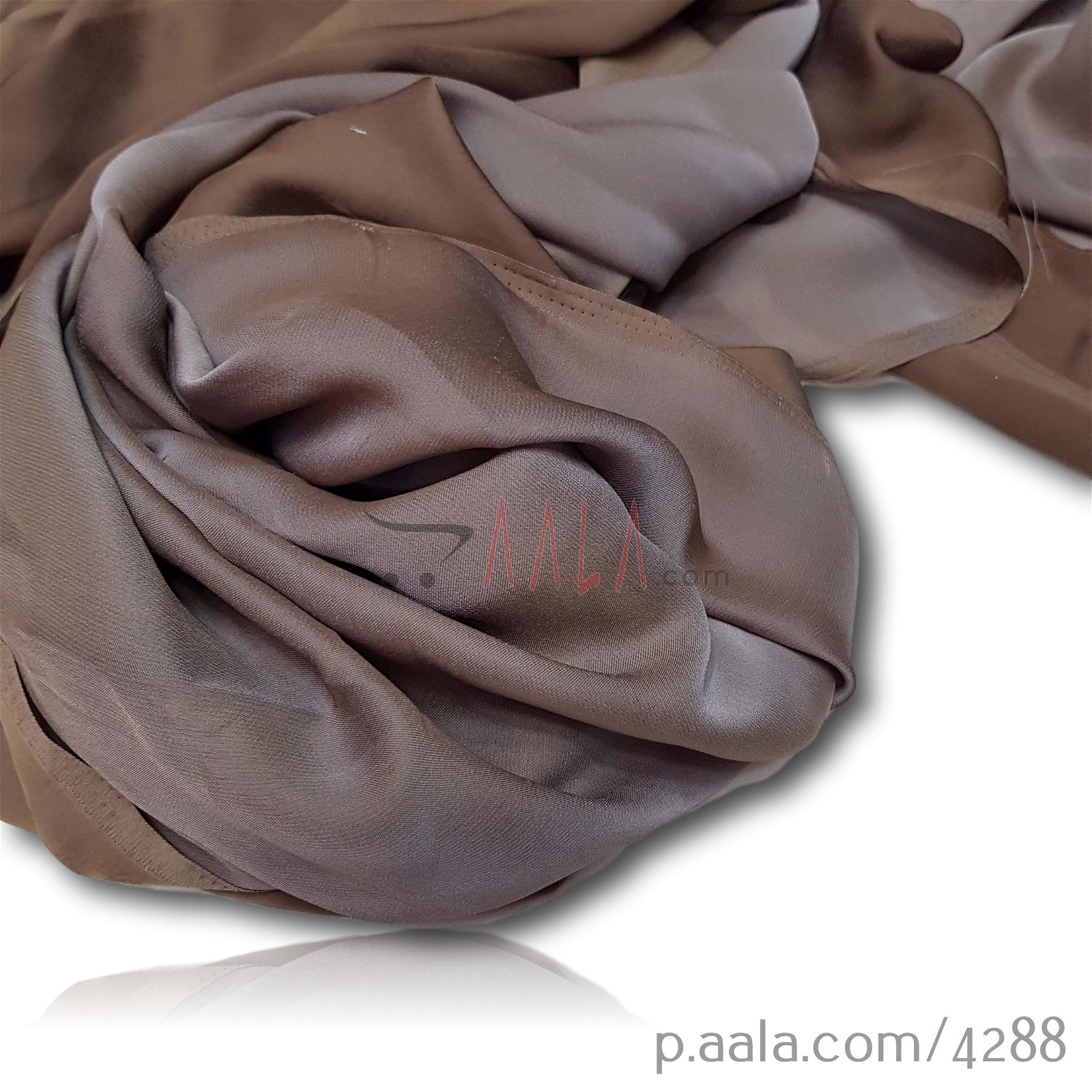Metallic Satin Georgette Poly-ester 44 Inches Dyed Per Metre #4288