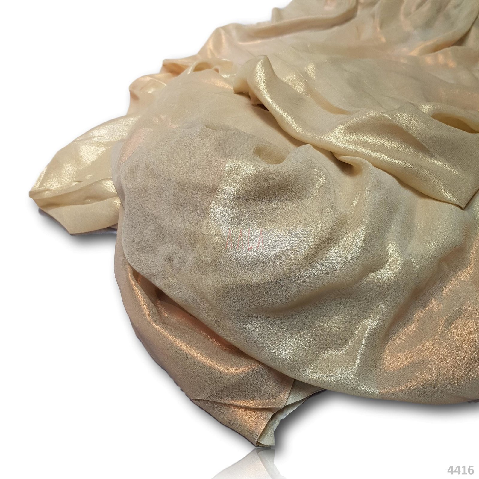 Two Tone Gold Foil Viscose 44 Inches Dyed Per Metre #4416