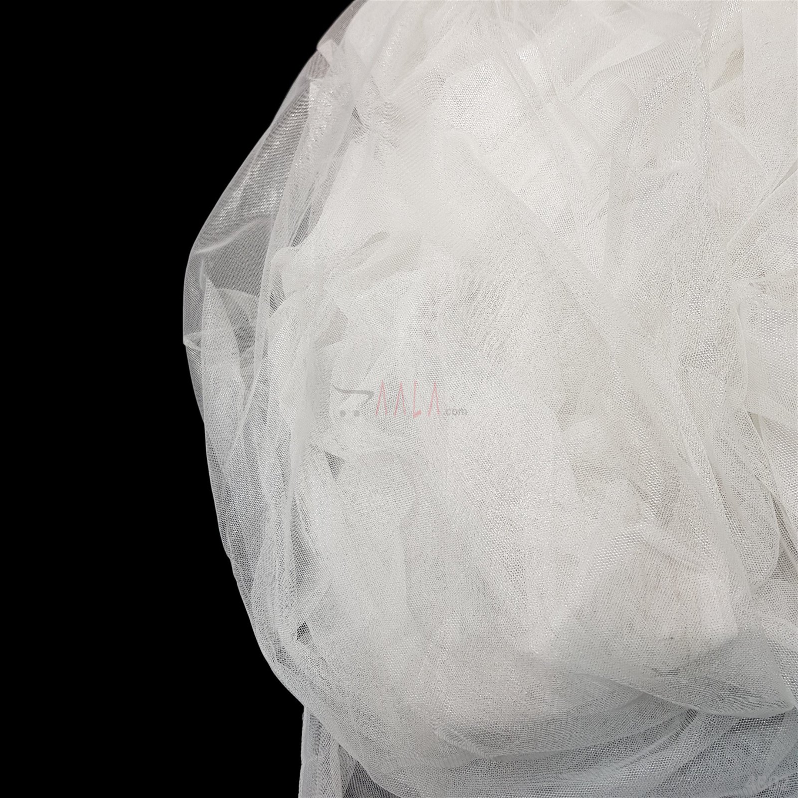Silver Foil Net Nylon 44 Inches Dyeable Per Metre #4502
