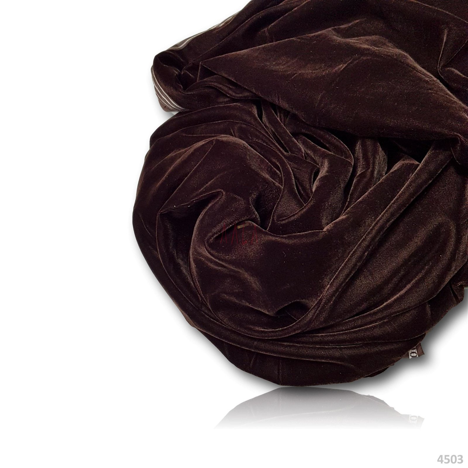 Micro 9000 Velvet Poly-ester 44 Inches Dyed Per Metre #4503/COFFEE