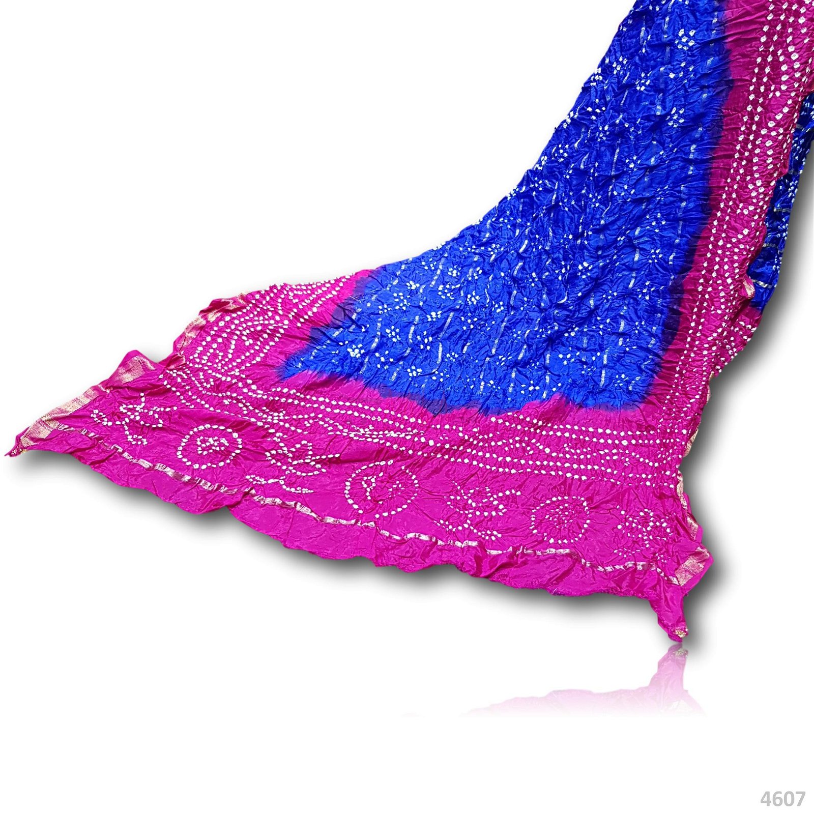 Bandhni Silk Dupatta 30 Inches Dyed 2.50 Metres #4607