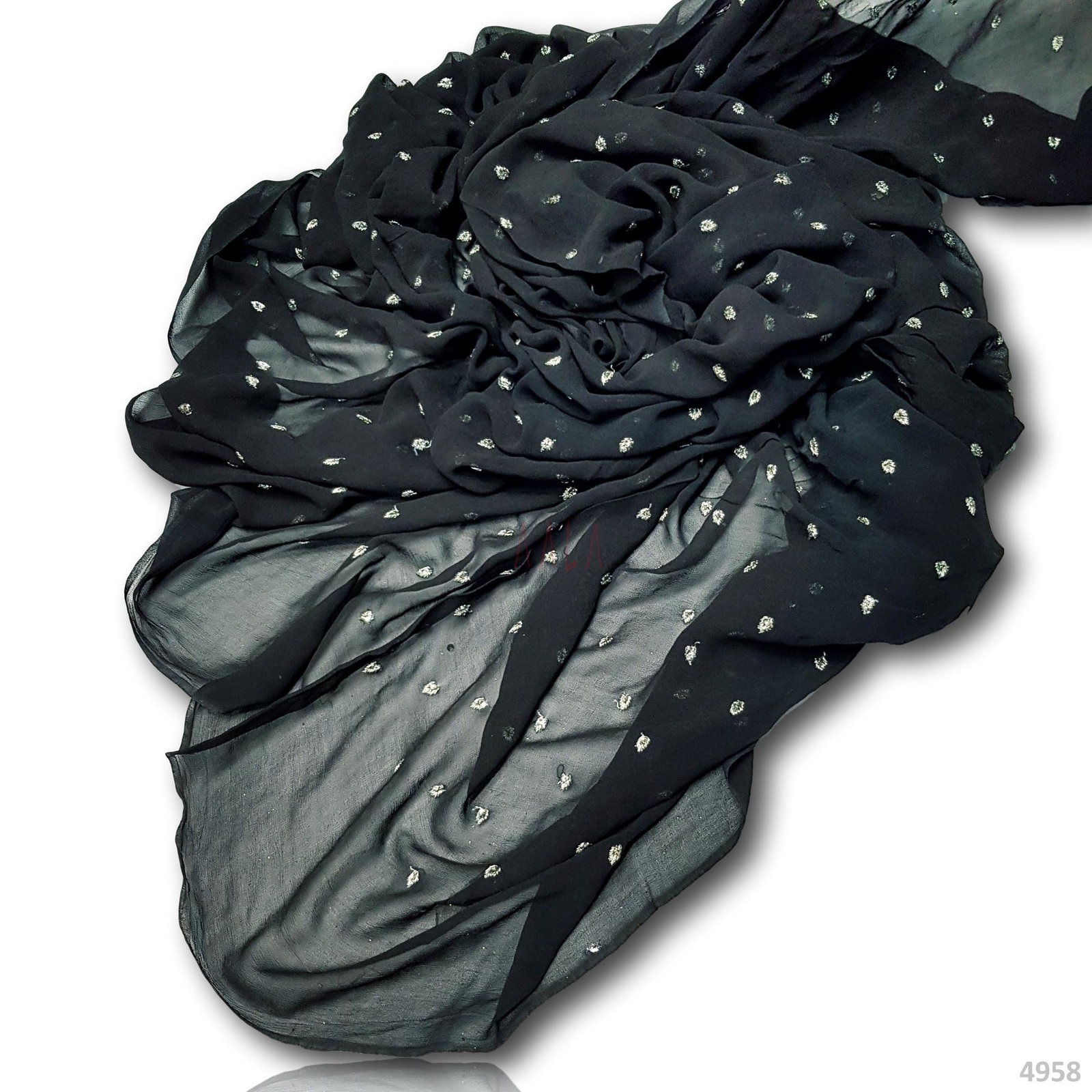 Booty Georgette Viscose 44 Inches Dyed Per Metre 