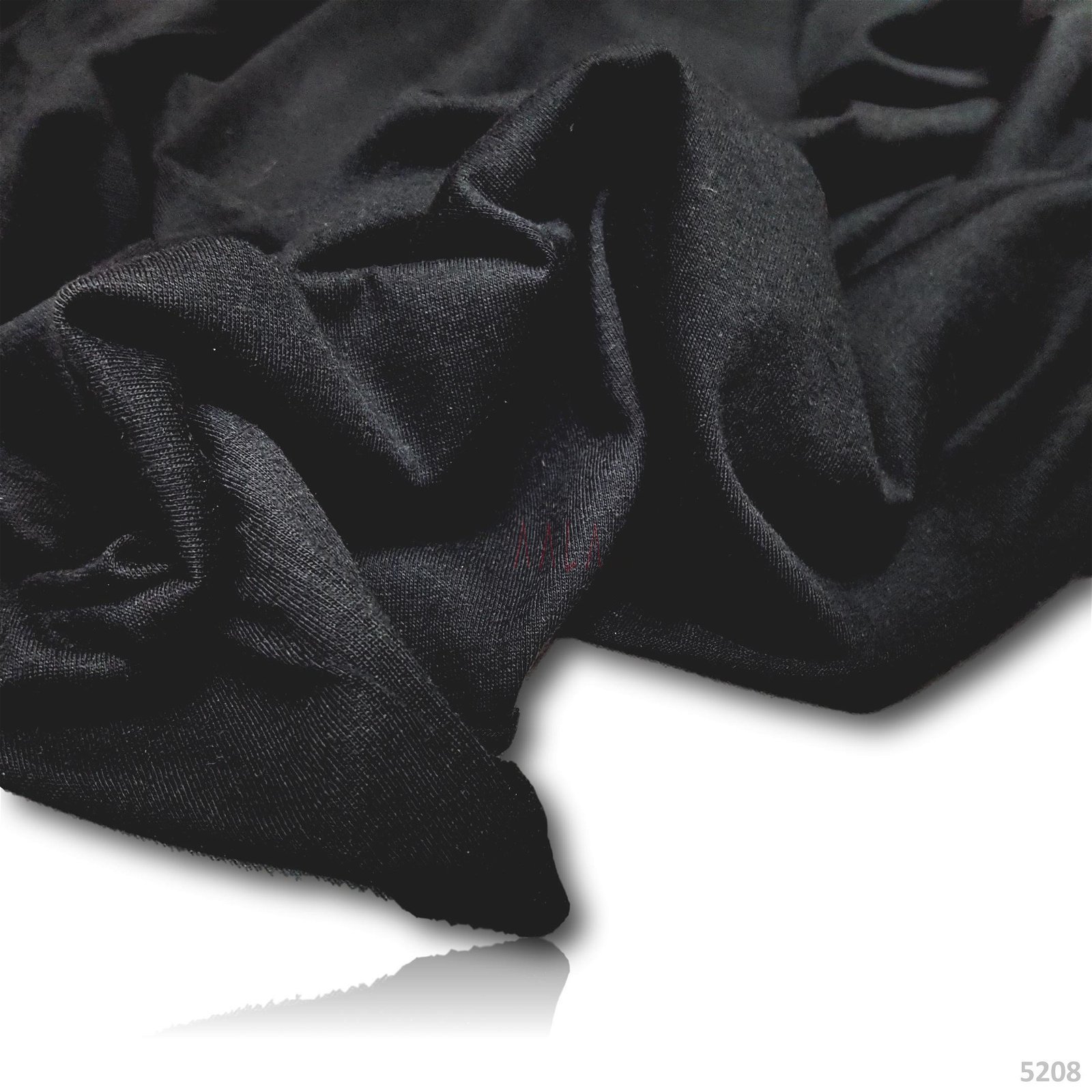 Jersey Cotton 58 Inches Dyed Per Metre #5208/BLACK