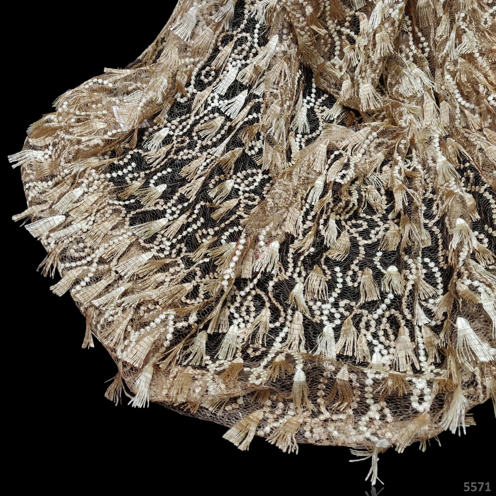 Embroidered Tulle Net 55 Inches #5571