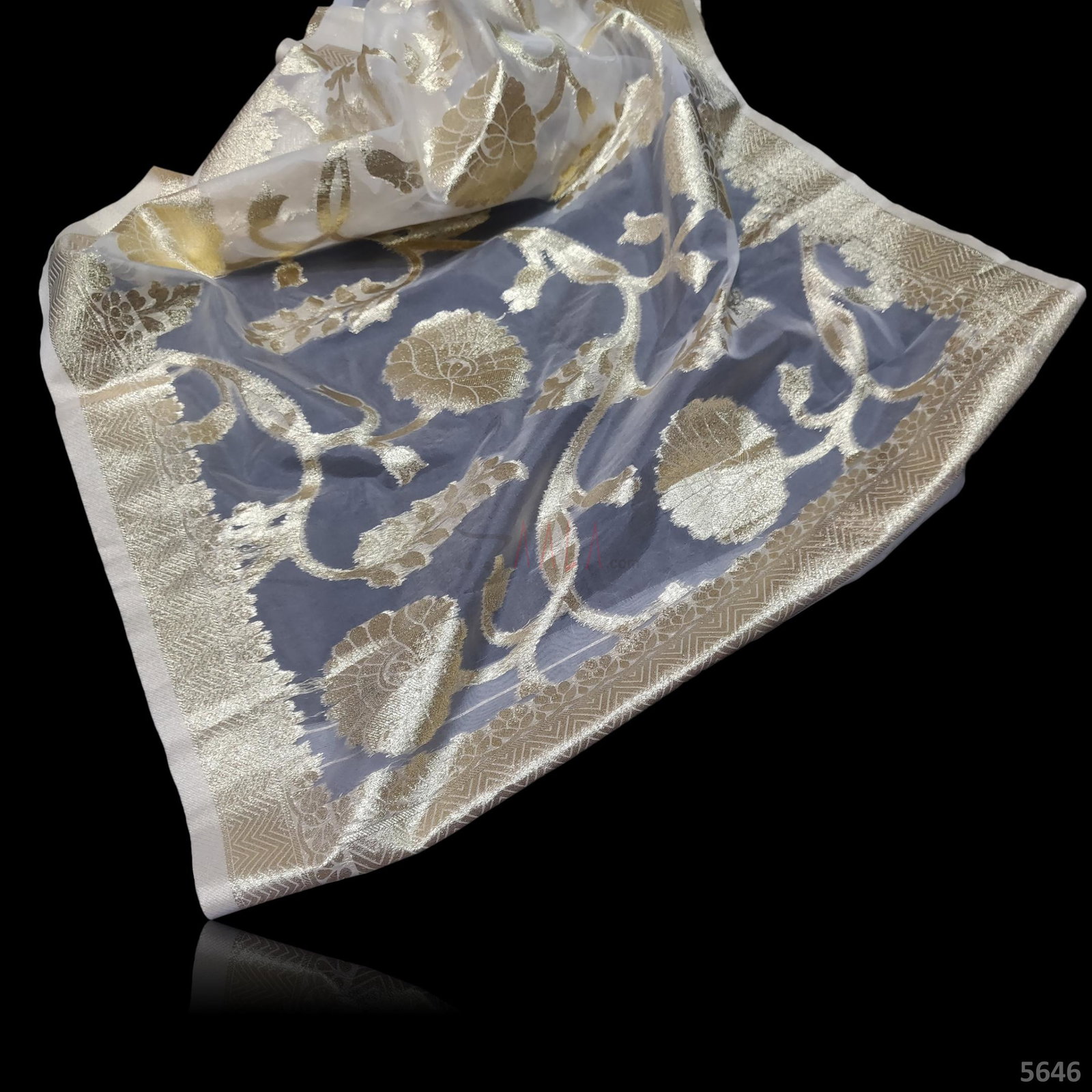 Banarsi Organza Dupatta 42 Inches Dyeable 2.50 Metres 