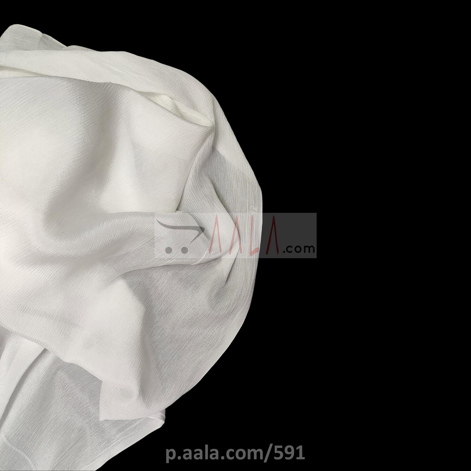 Crepe Chiffon Viscose 44 Inches Dyeable Per Metre 