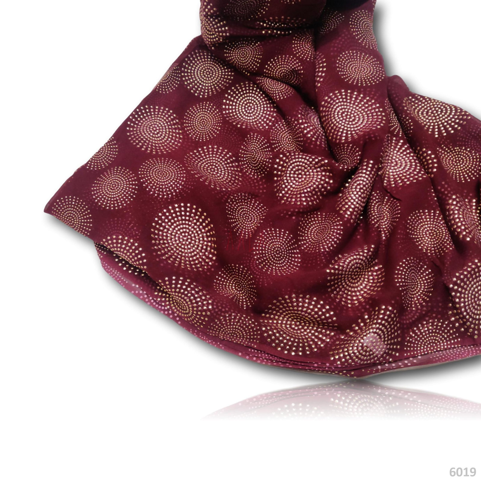 Machine Mukaish Georgette 44 Inches Dyed Per Metre 