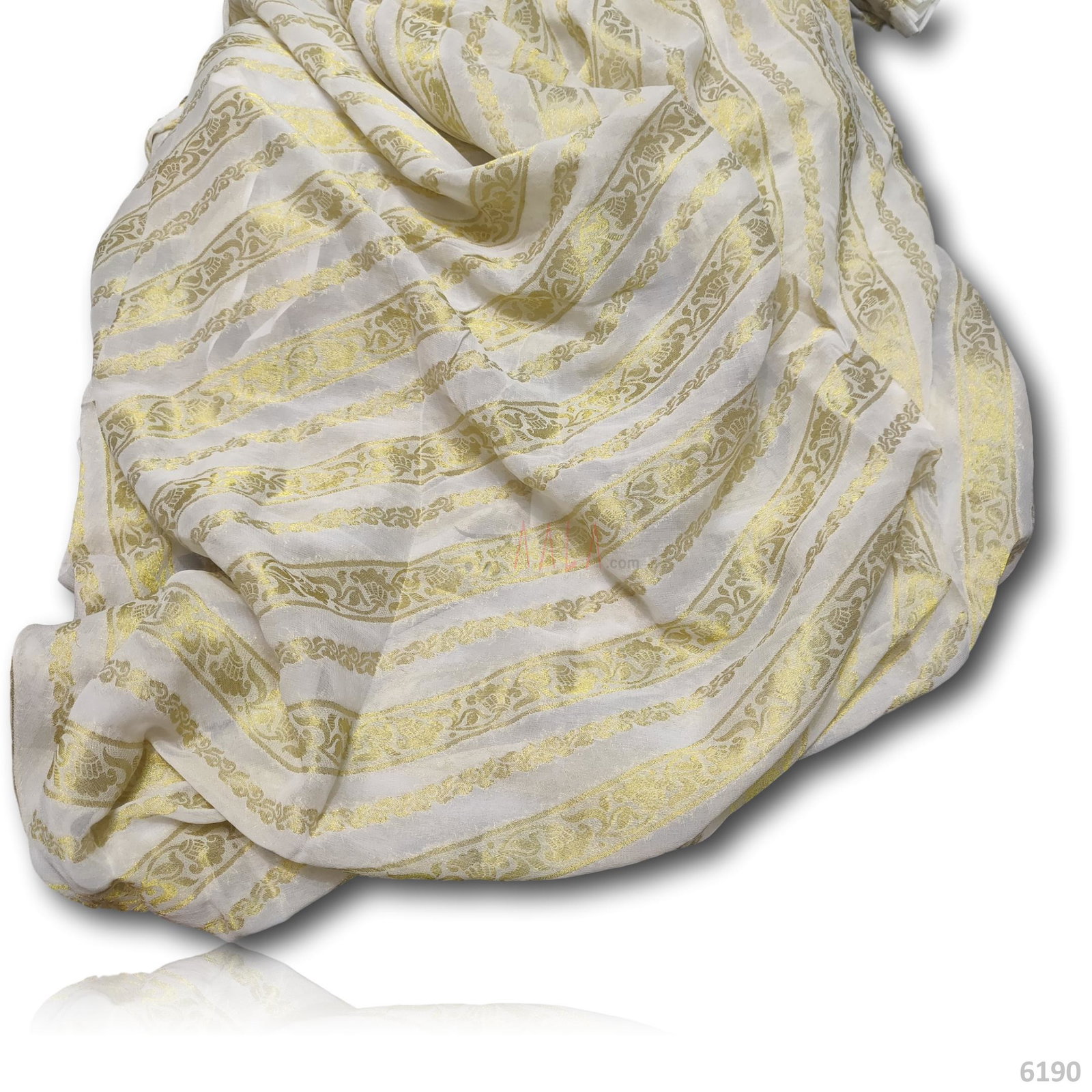 Banarsi Georgette Viscose 44 Inches Dyeable Per Metre 