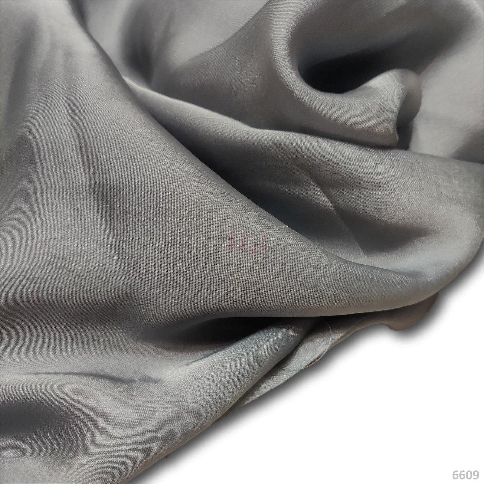 Silky Satin-Georgette Poly-ester 44-Inches GREY Per-Metre #6609